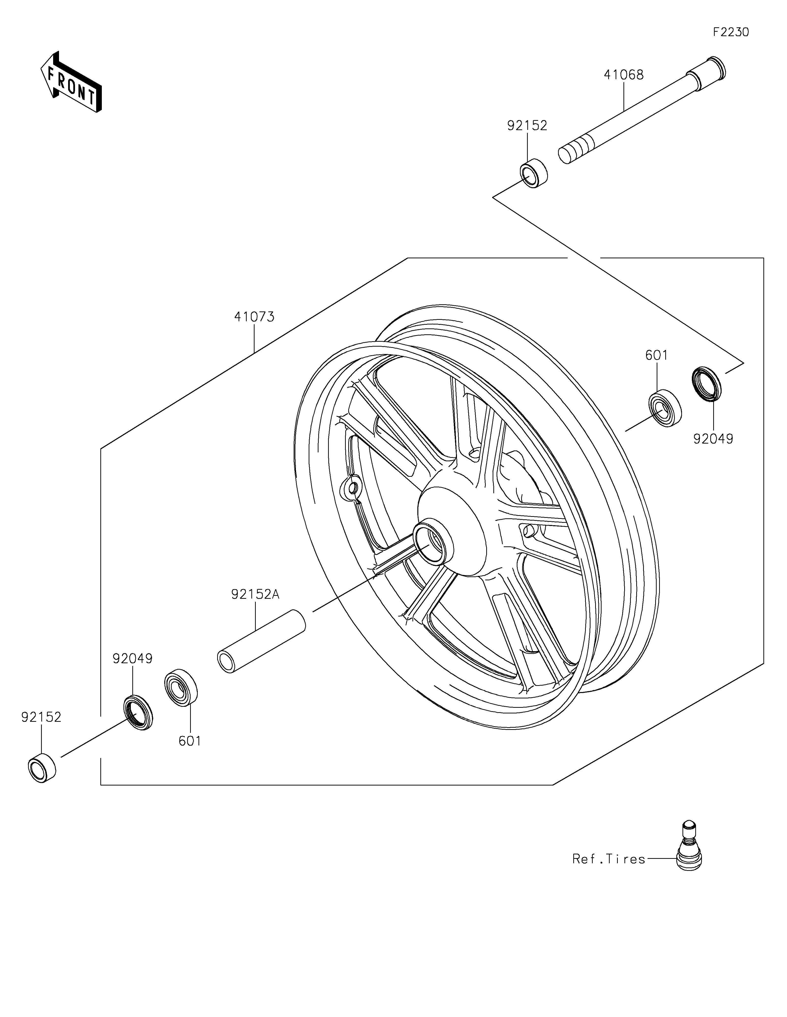 Front Wheel Despieces