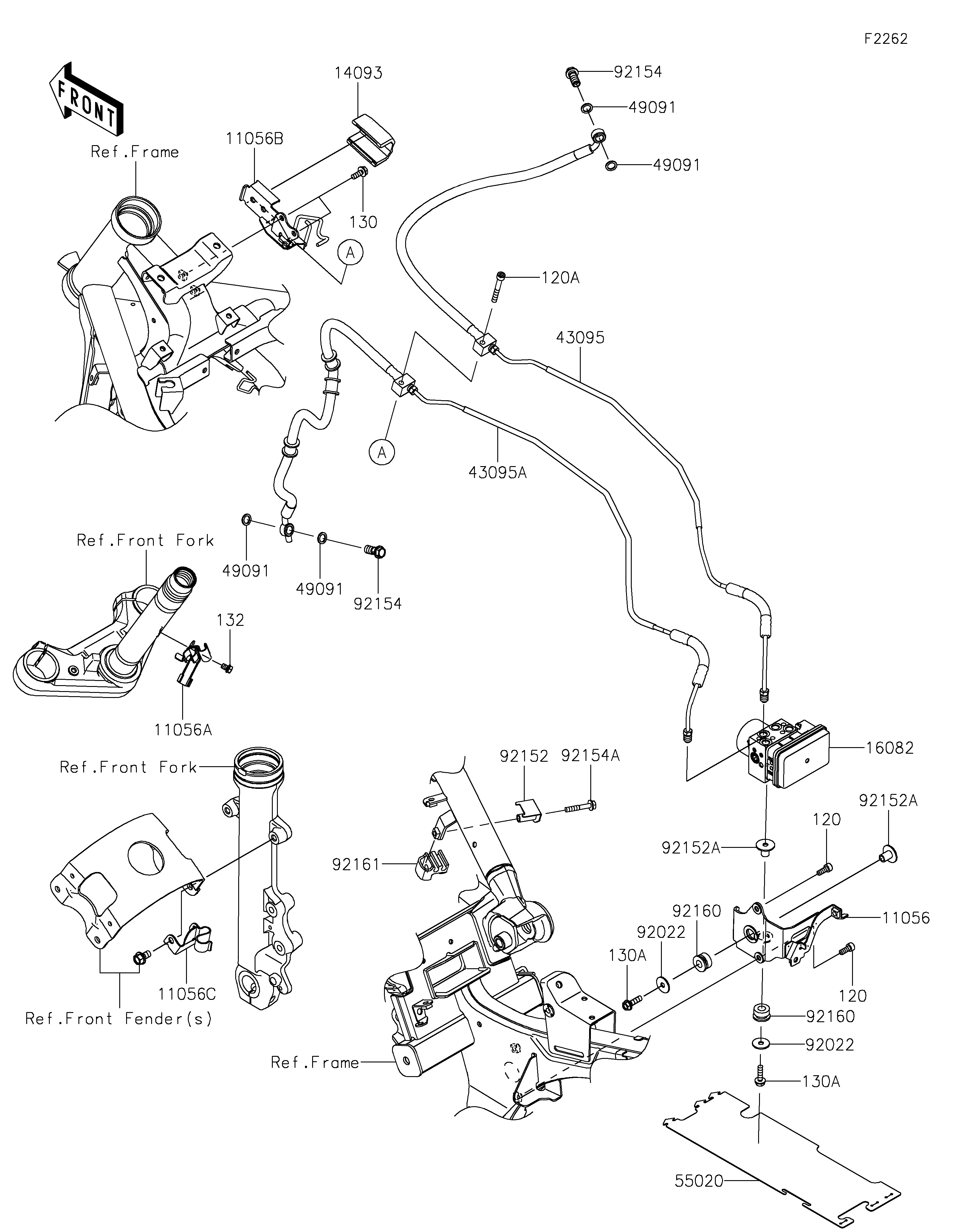 Brake Piping ภาพแยกชิ้นส่วน