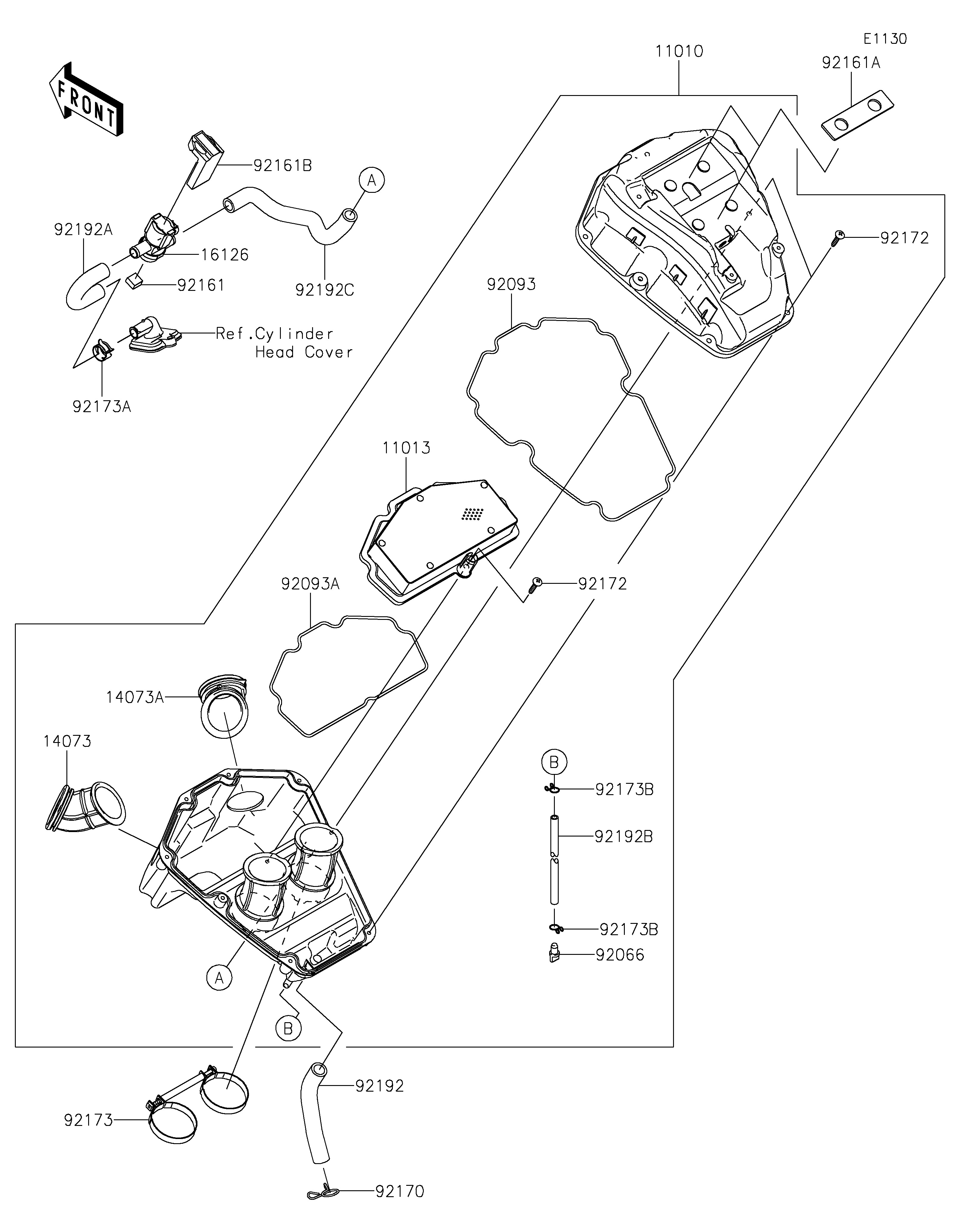 Air Cleaner Diagram terurai