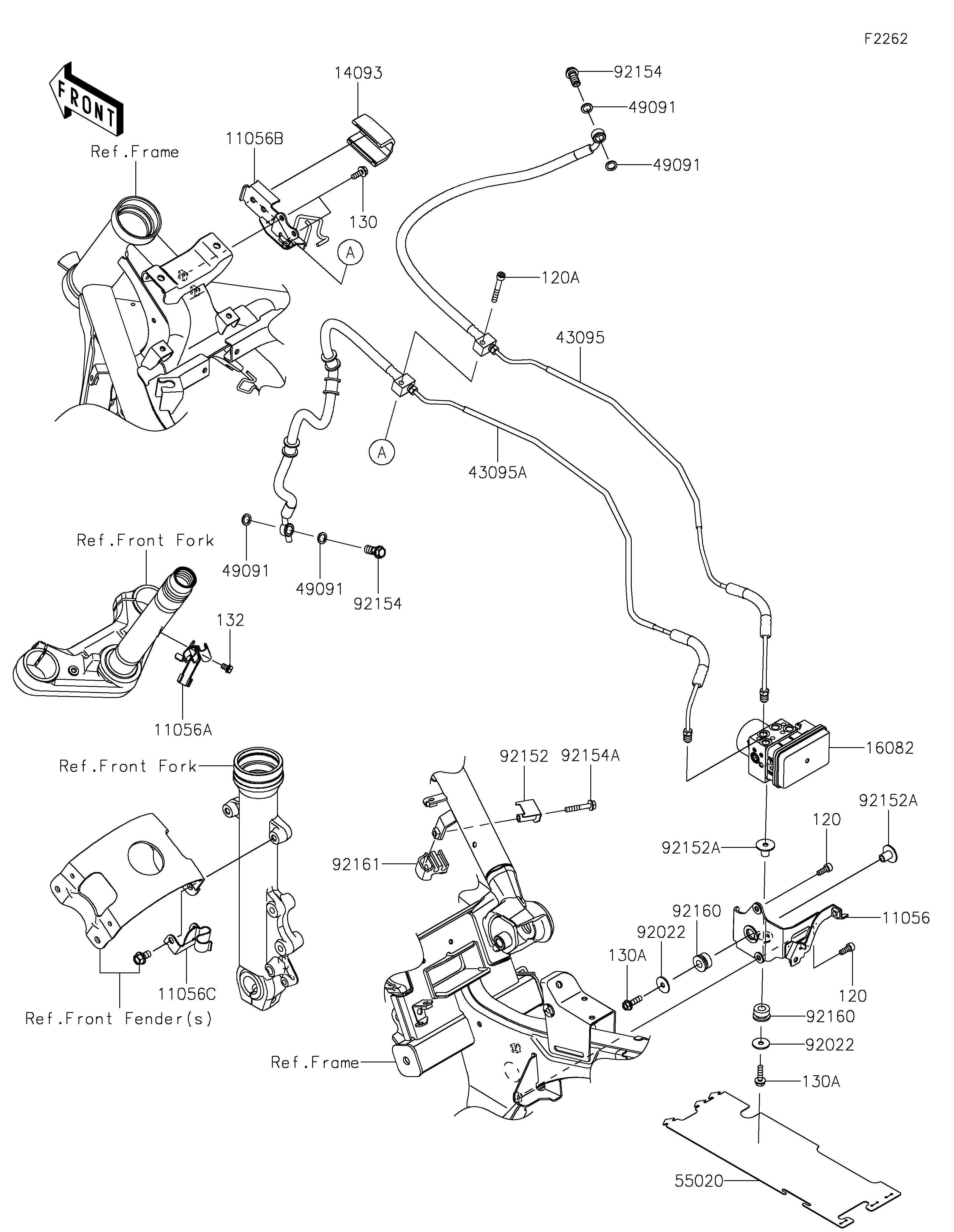 Brake Piping ภาพแยกชิ้นส่วน