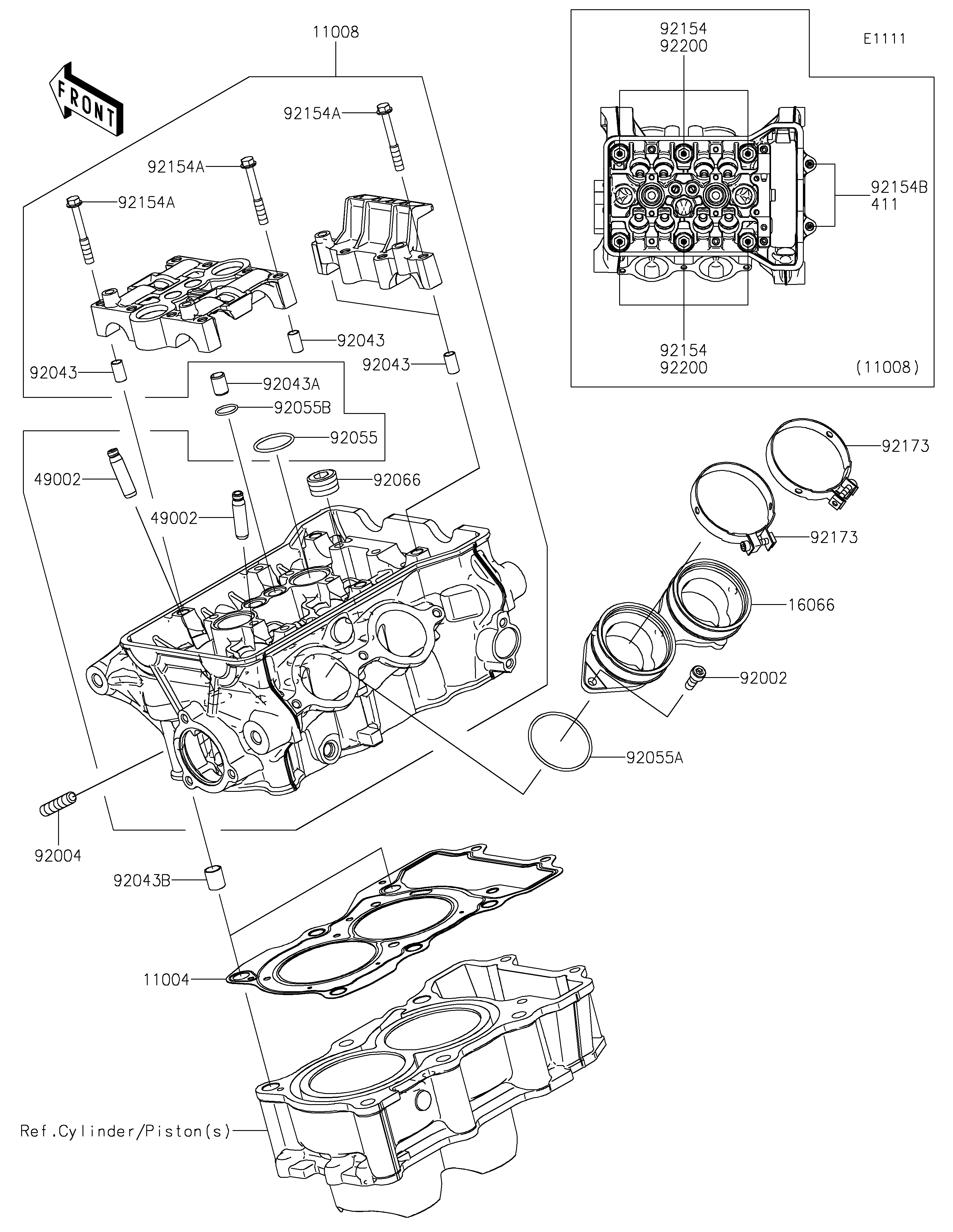 Cylinder Head Exploded diagrams