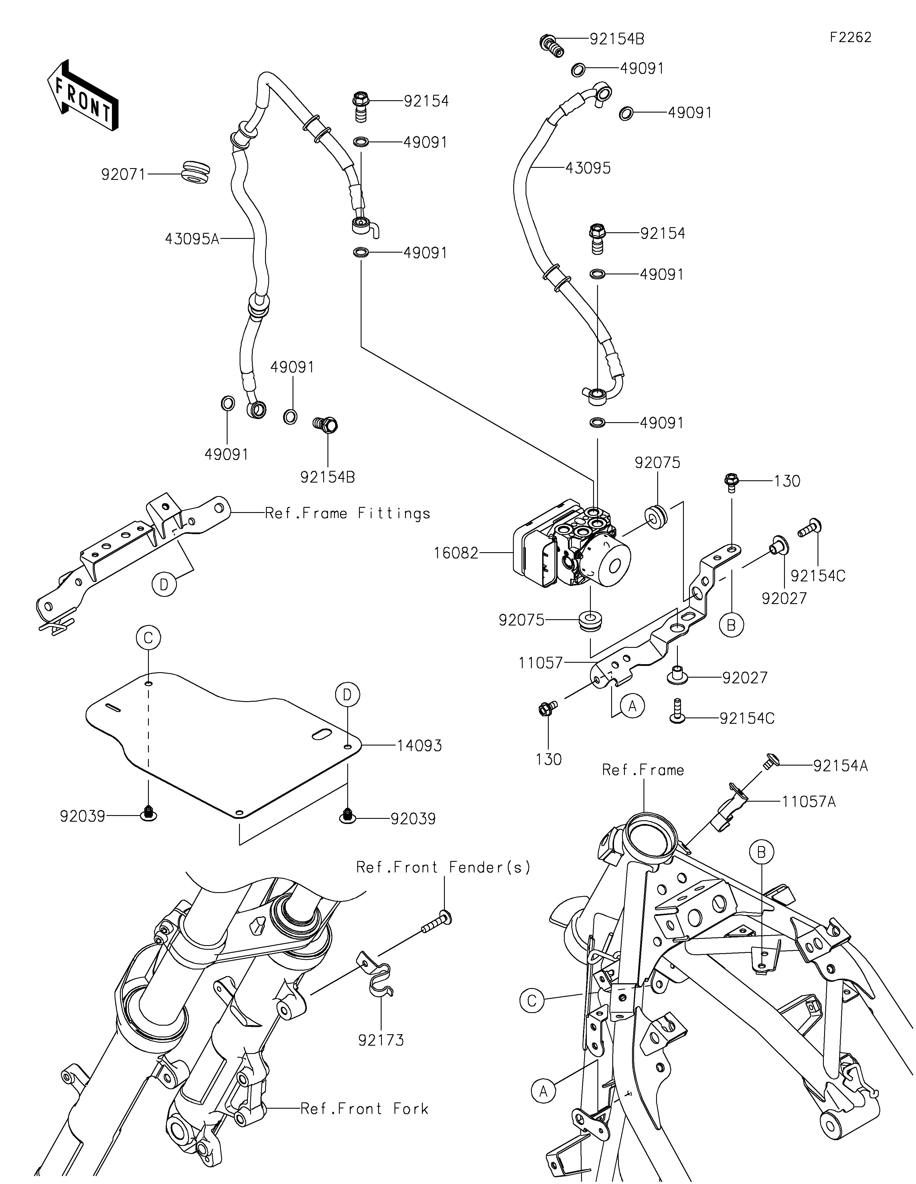 Brake Piping Diagram terurai