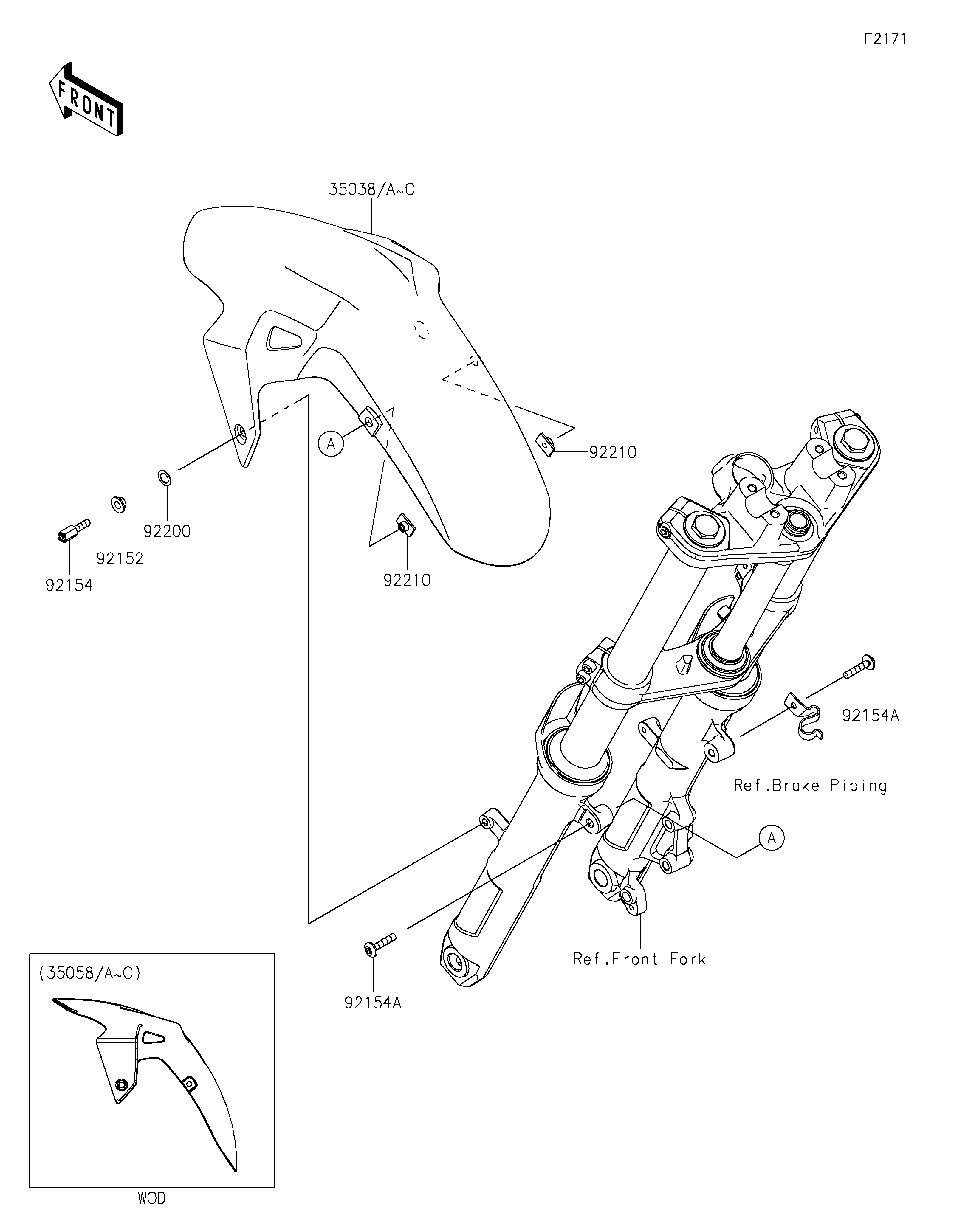 Front Fender(s) Exploded diagrams