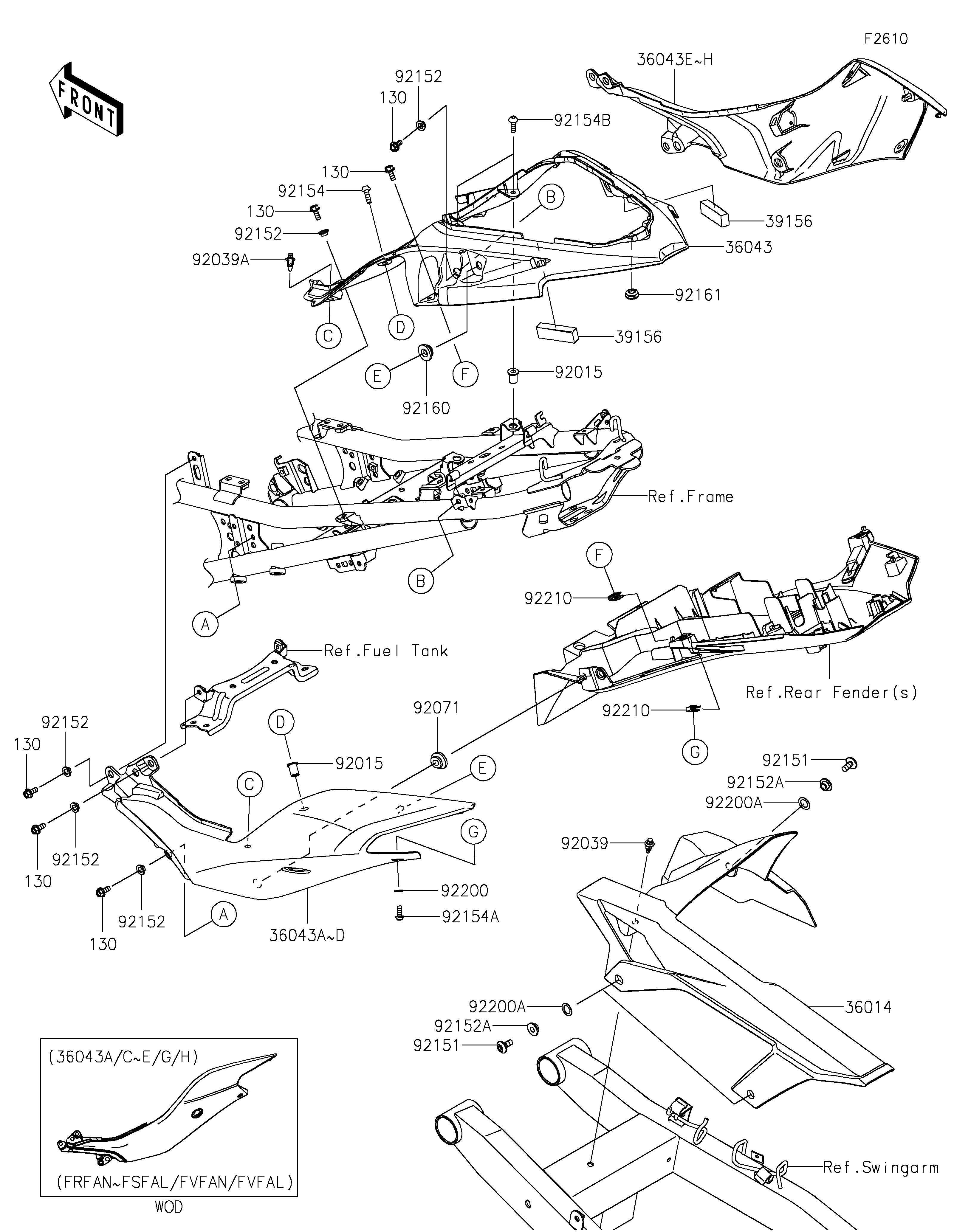 Side Covers/Chain Cover Vistas explodidas