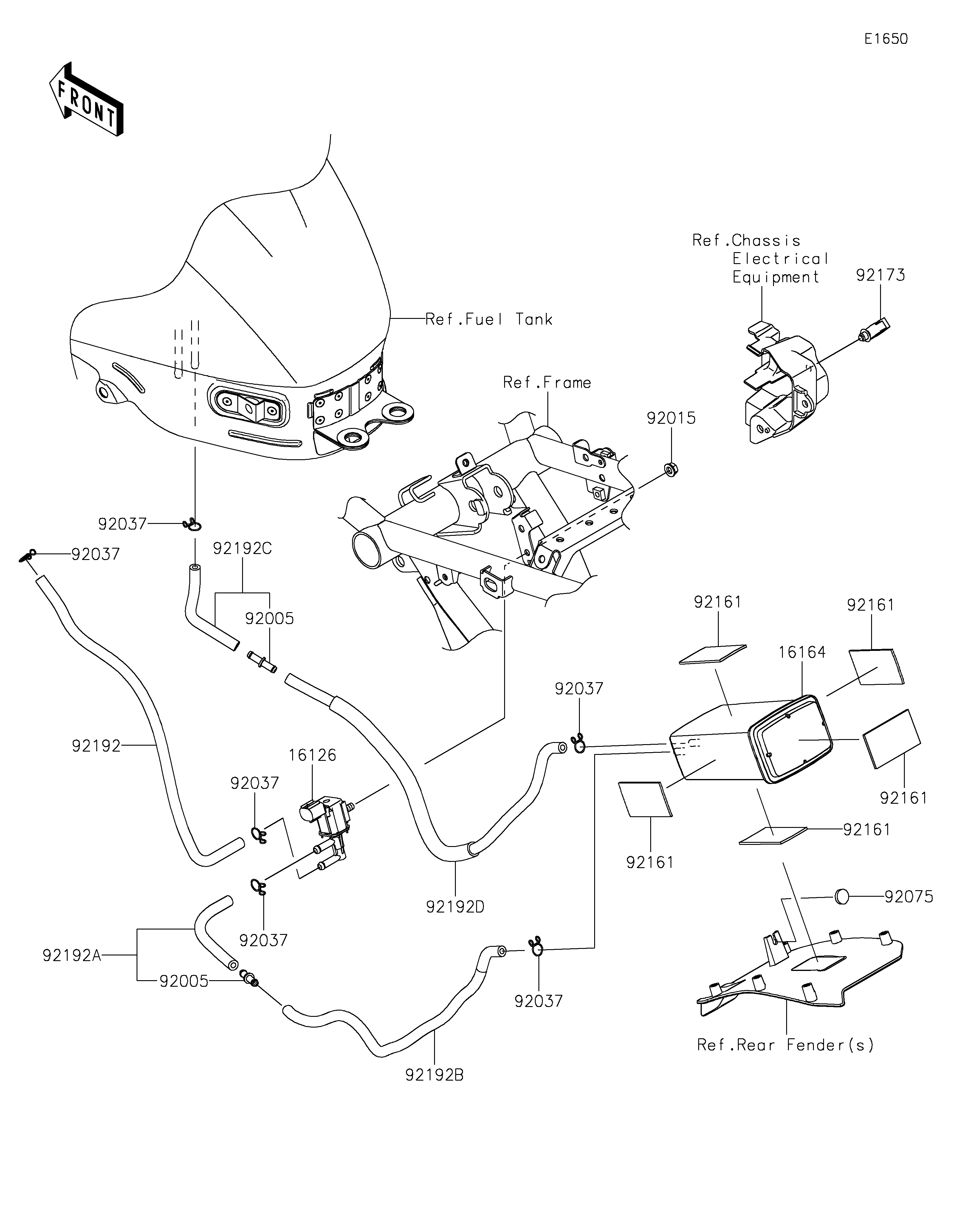 Fuel Evaporative System(CA) ภาพแยกชิ้นส่วน