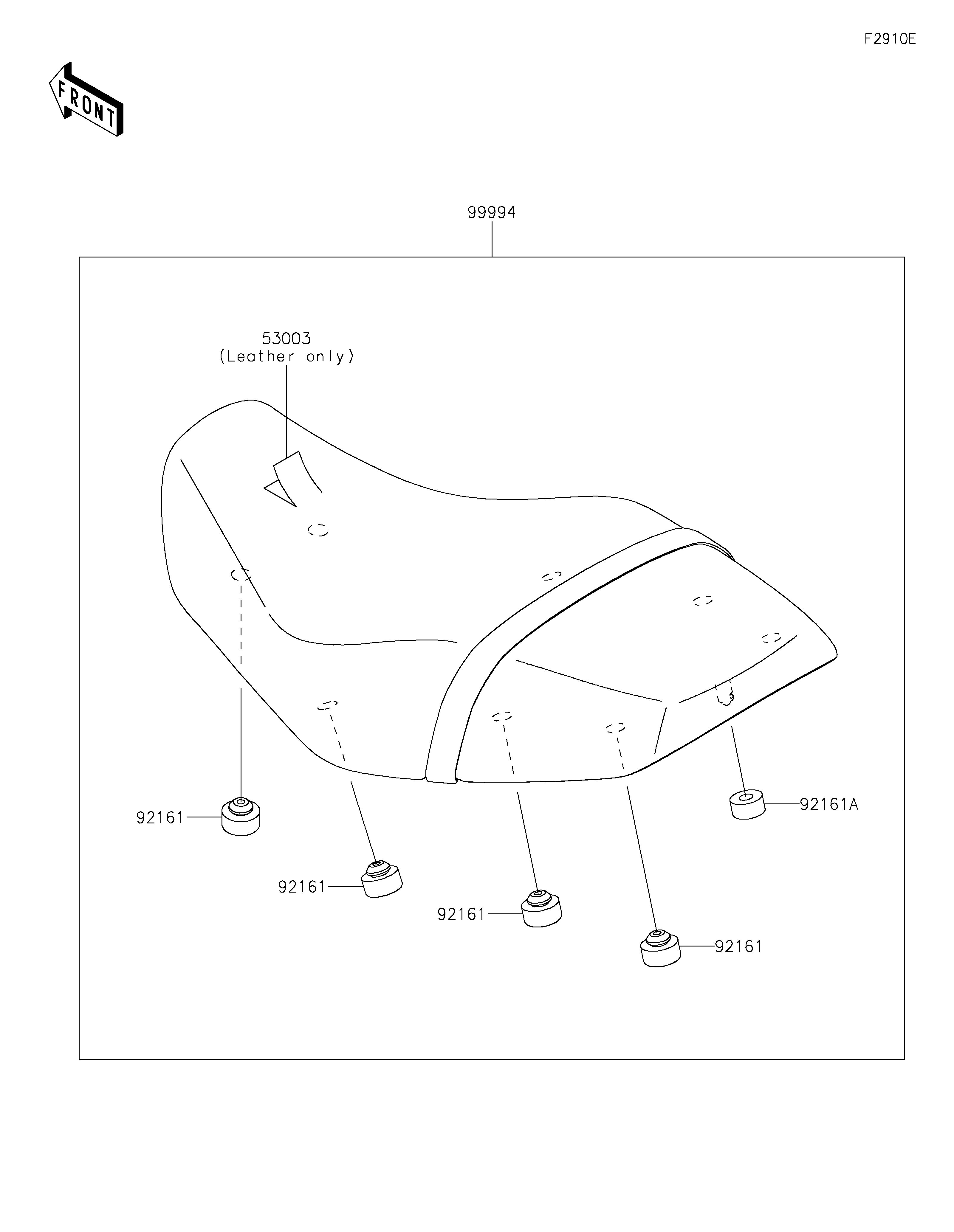 Accessory(High Seat) Vistas explodidas