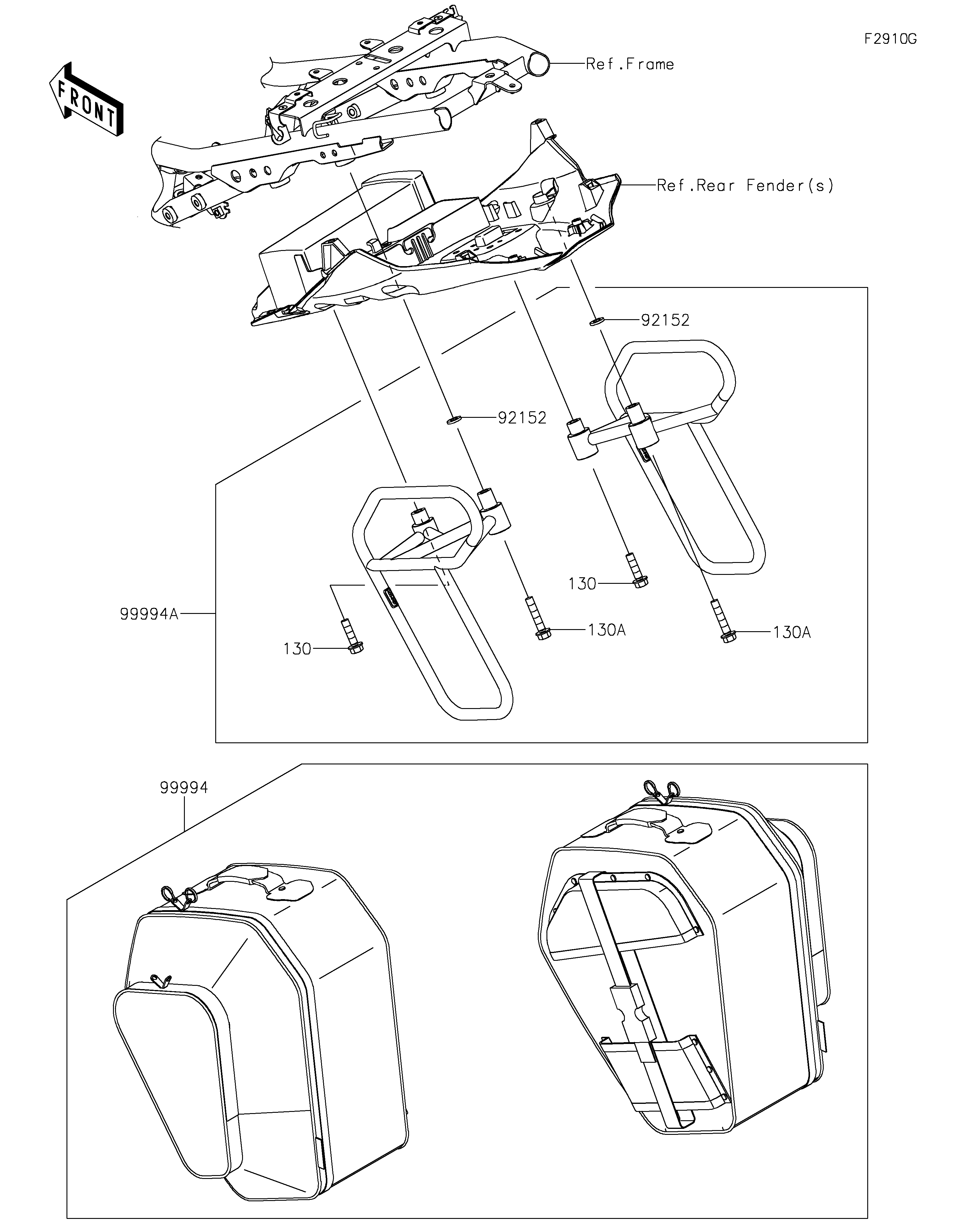 Accessory(Pannier) Diagram terurai