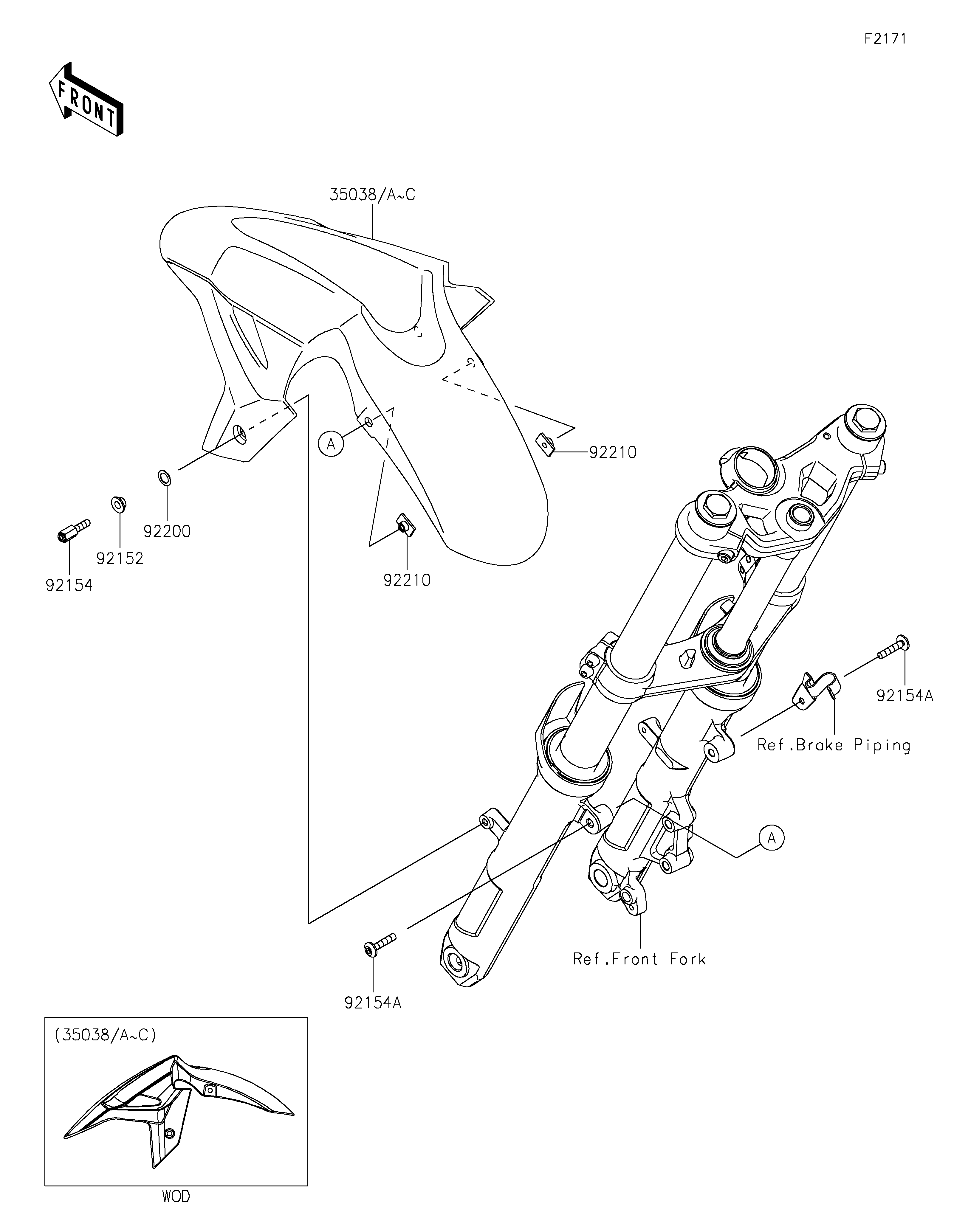 Front Fender(s) Exploded diagrams