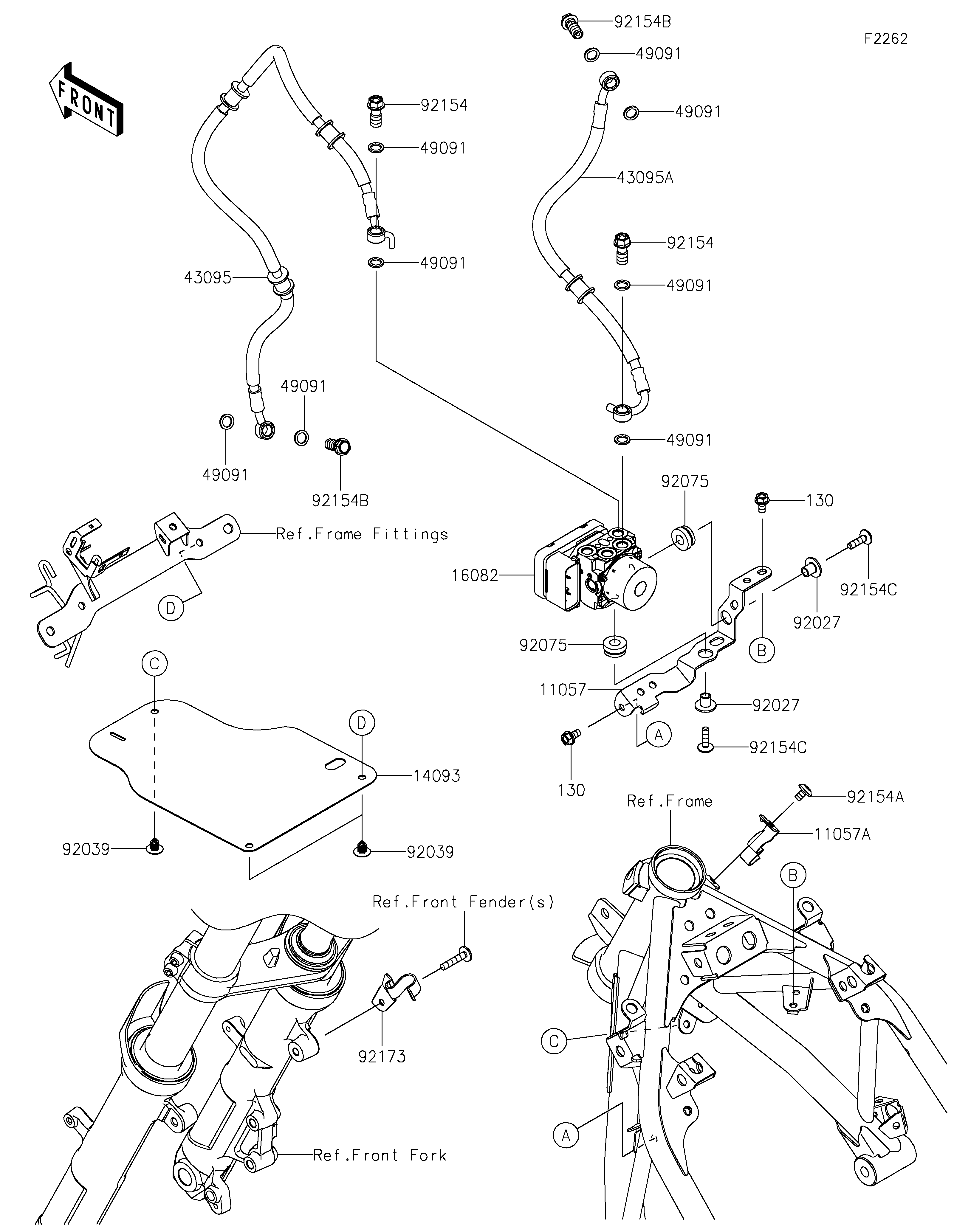 Brake Piping ภาพแยกชิ้นส่วน