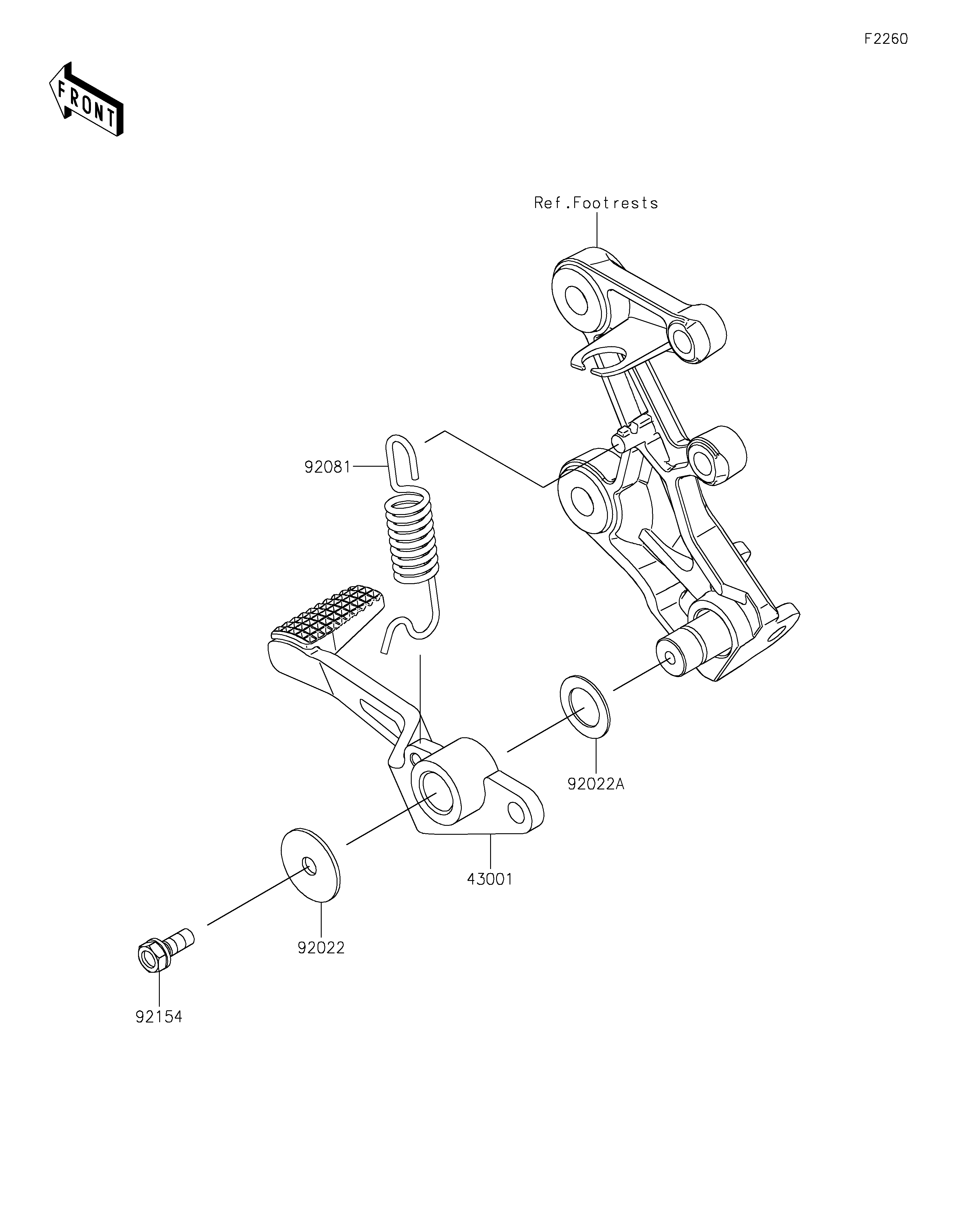 Brake Pedal/Torque Link Exploded diagrams