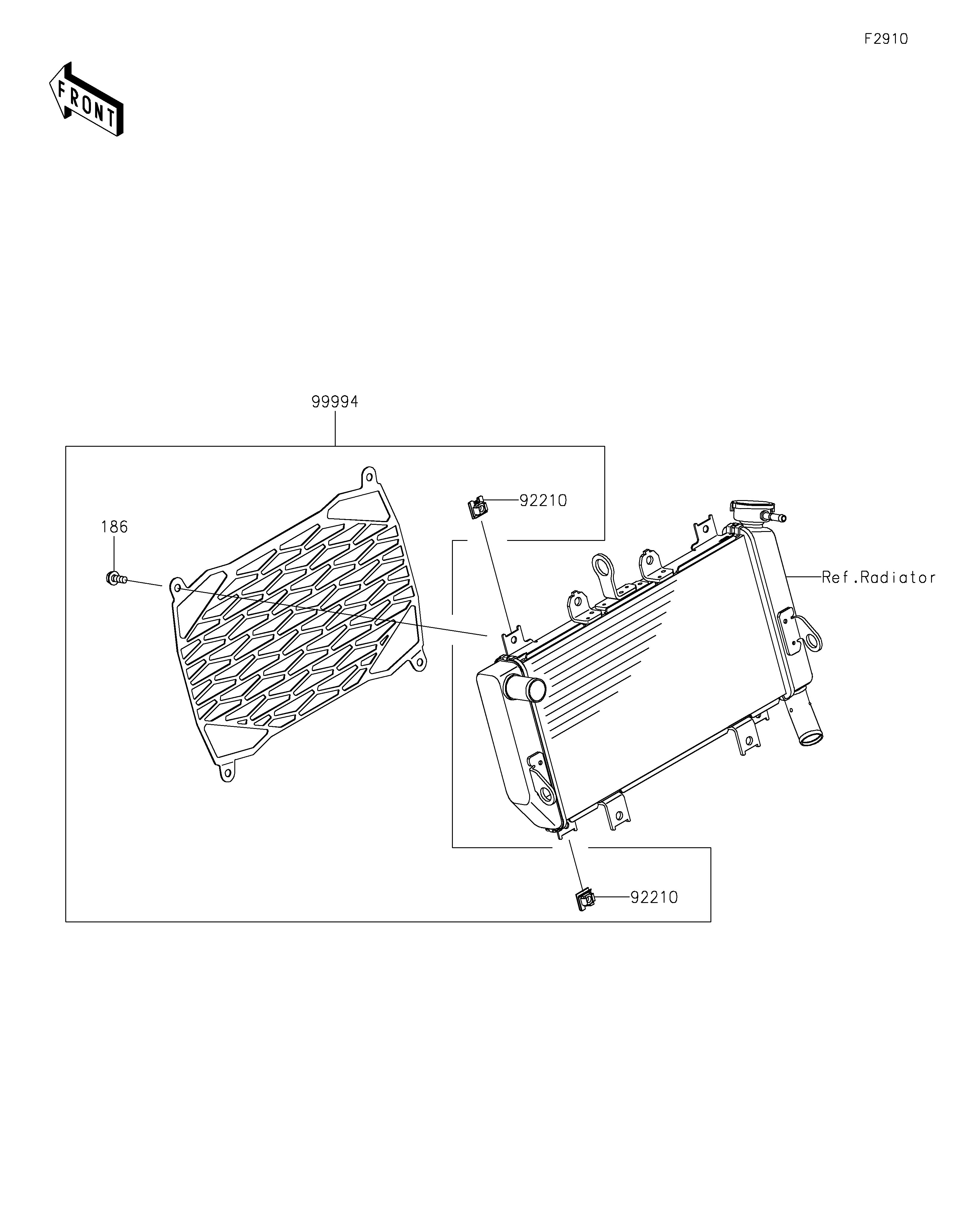 Accessory(Radiator Screen) Despieces