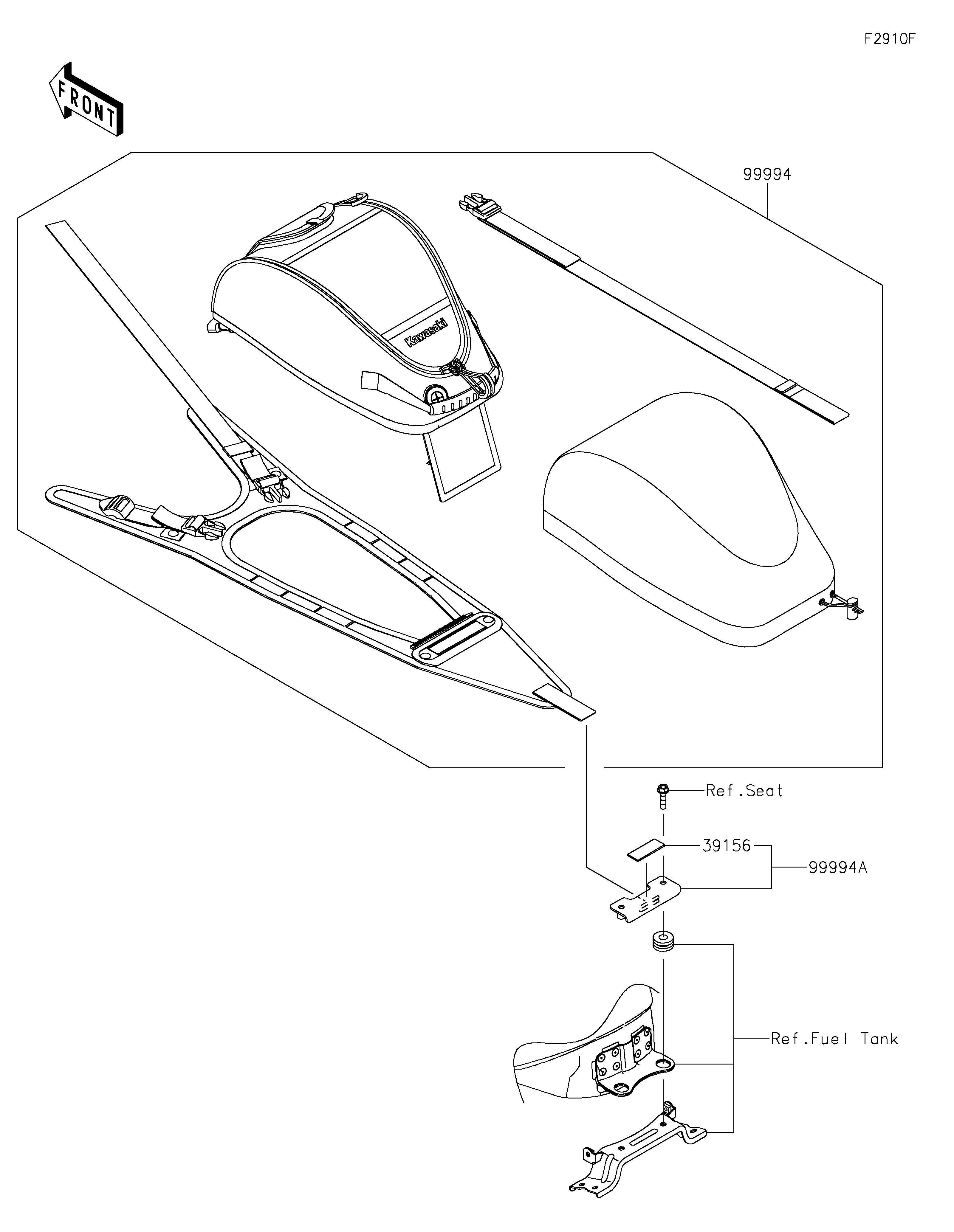 Accessory(Tank Bag) 爆炸图