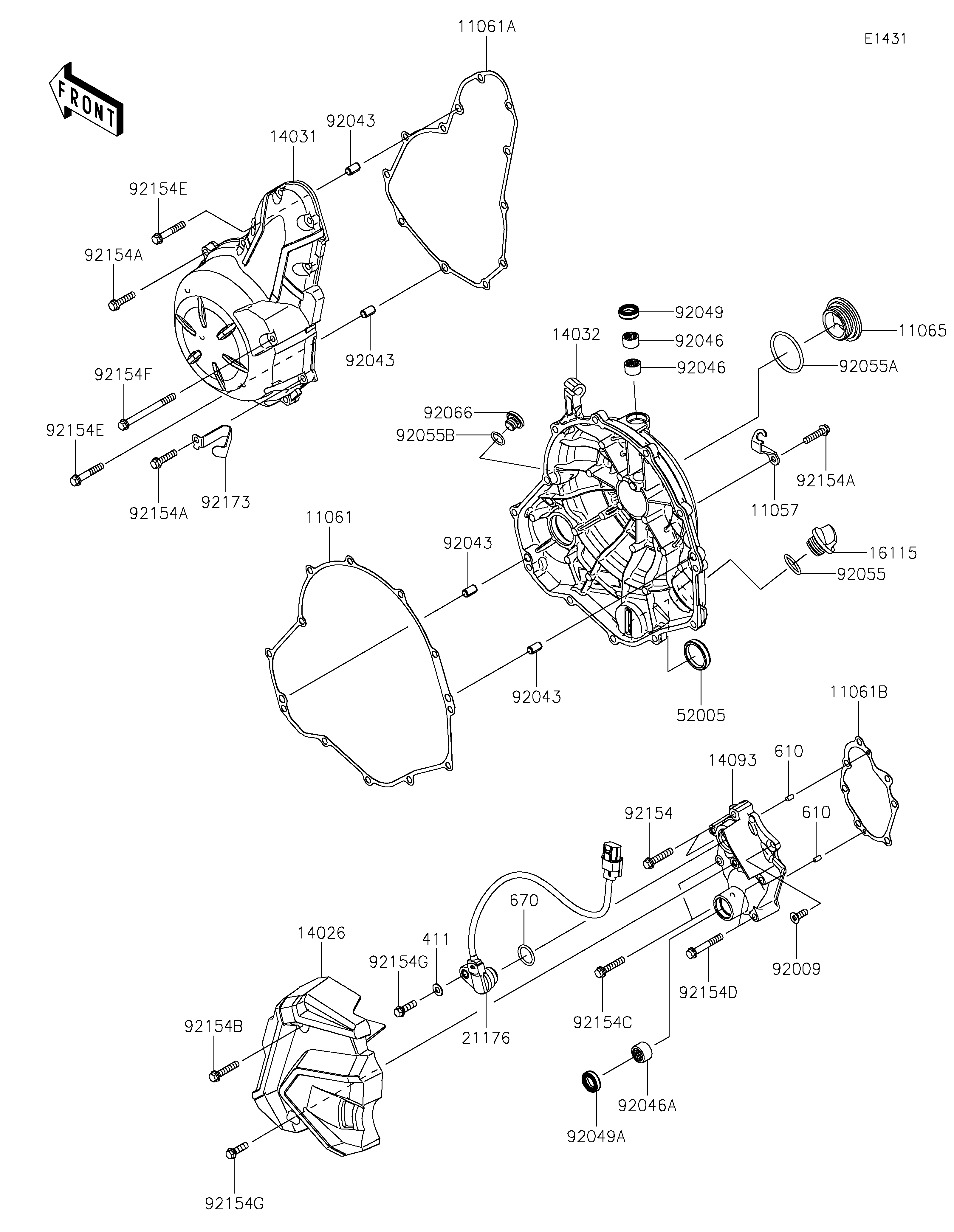 Engine Cover(s) ภาพแยกชิ้นส่วน