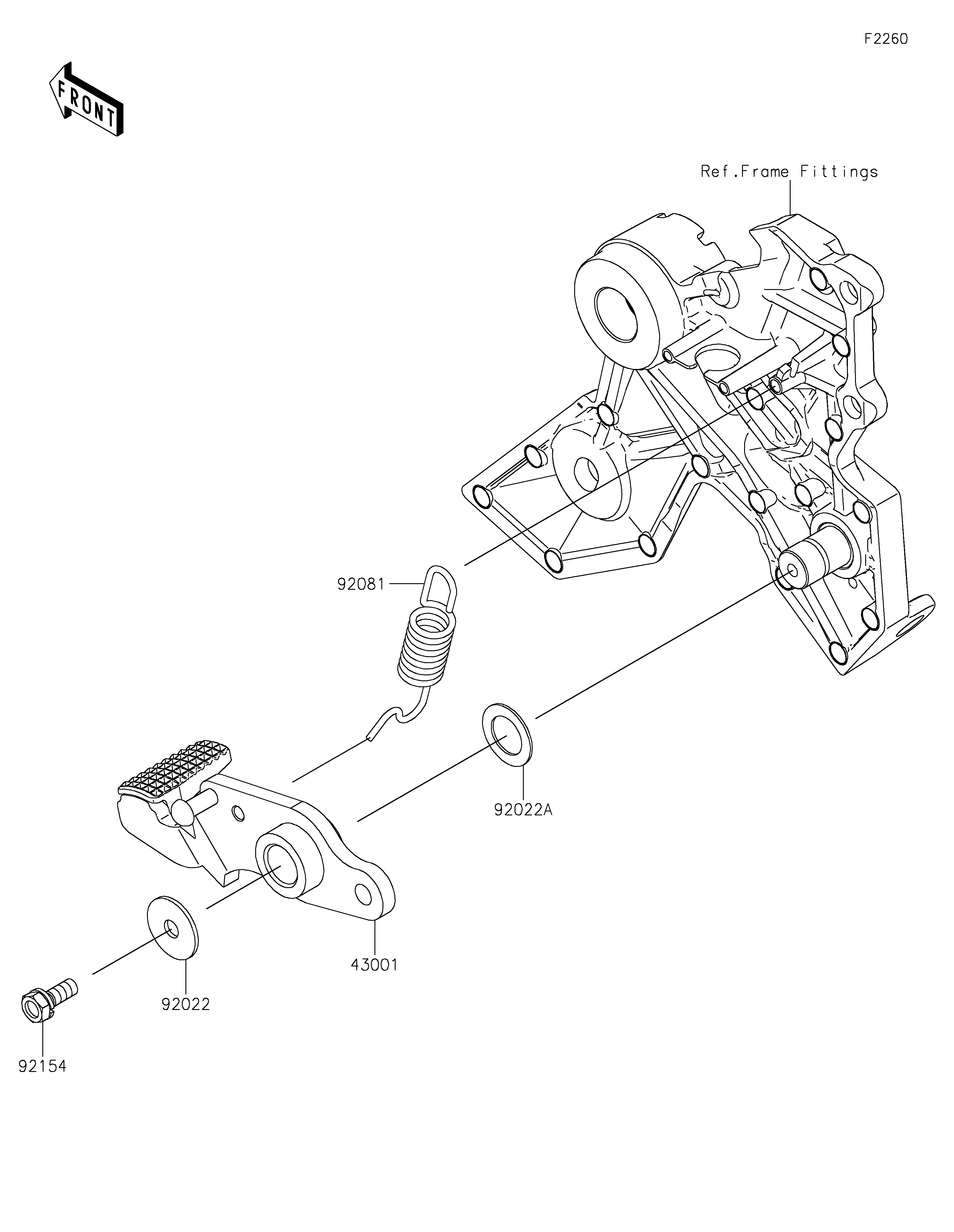 Brake Pedal/Torque Link Despieces