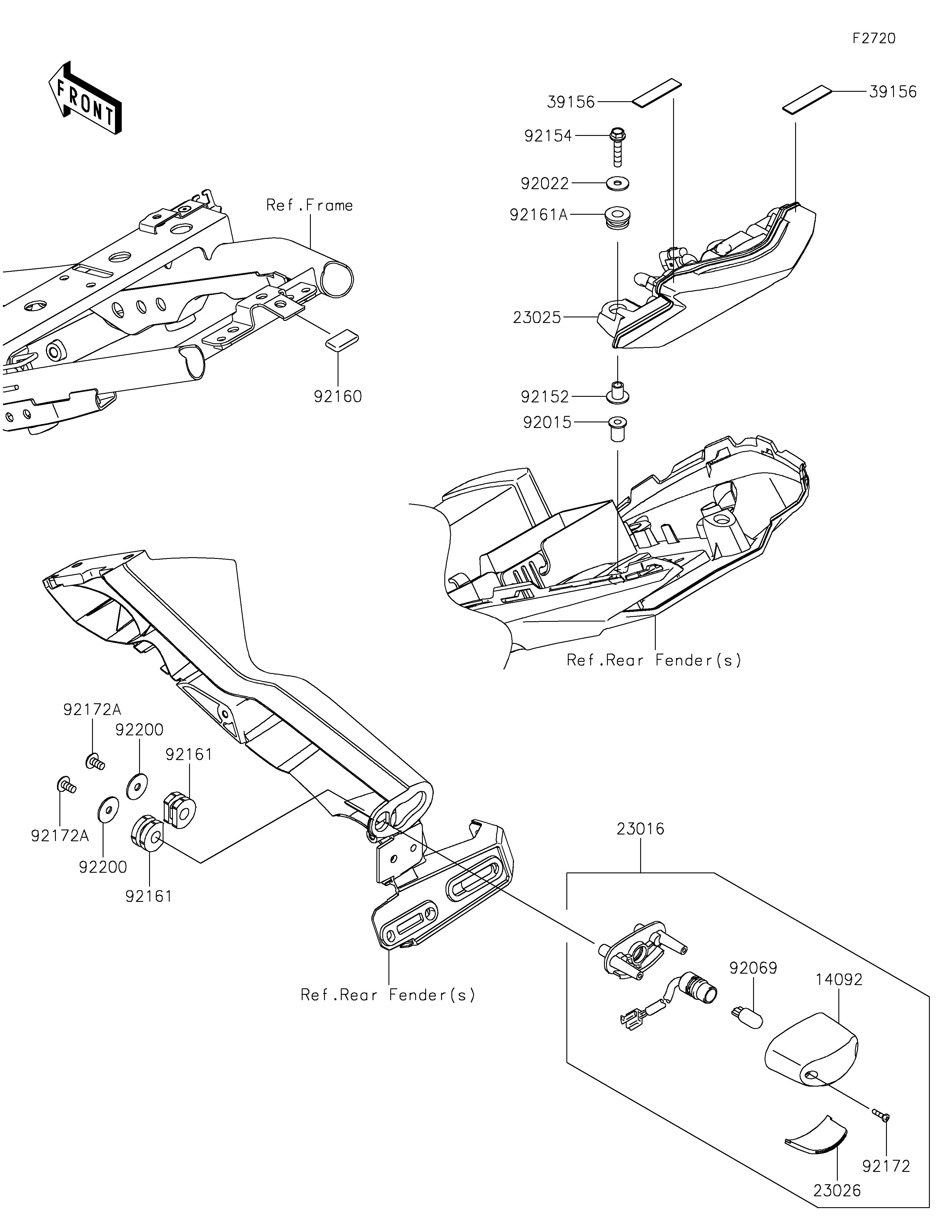 Taillight(s) Diagram terurai
