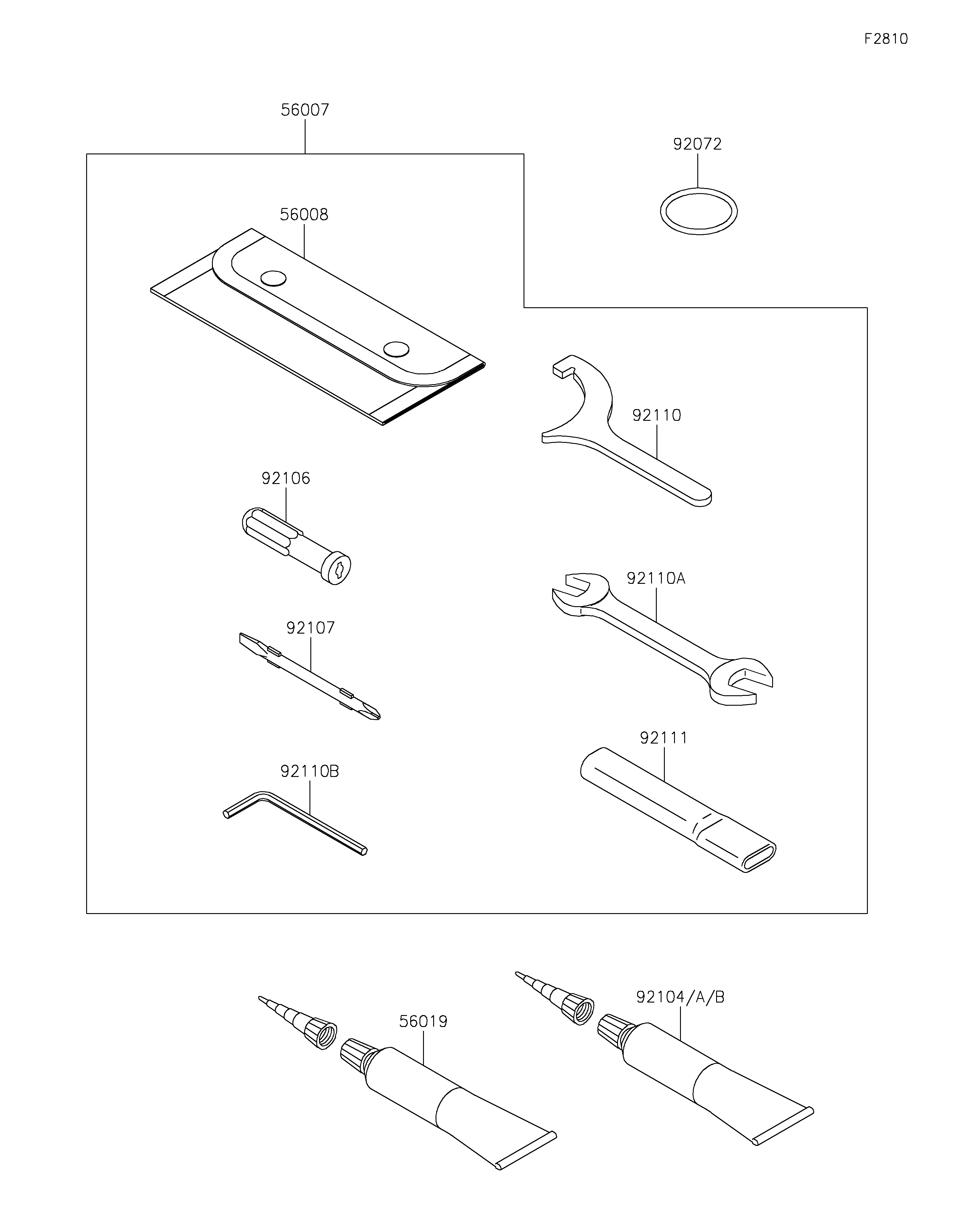 Owner's Tools ภาพแยกชิ้นส่วน