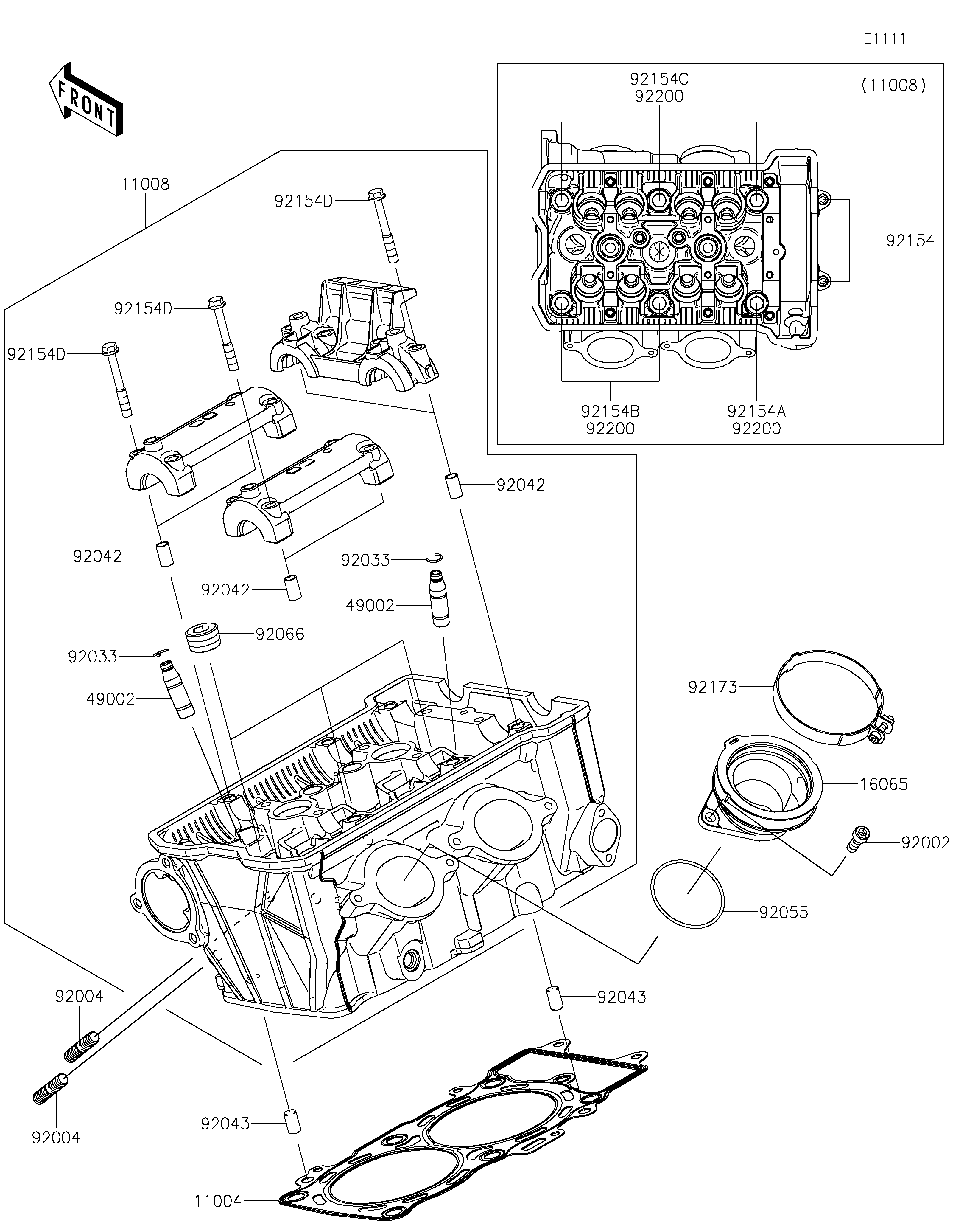 Cylinder Head ภาพแยกชิ้นส่วน