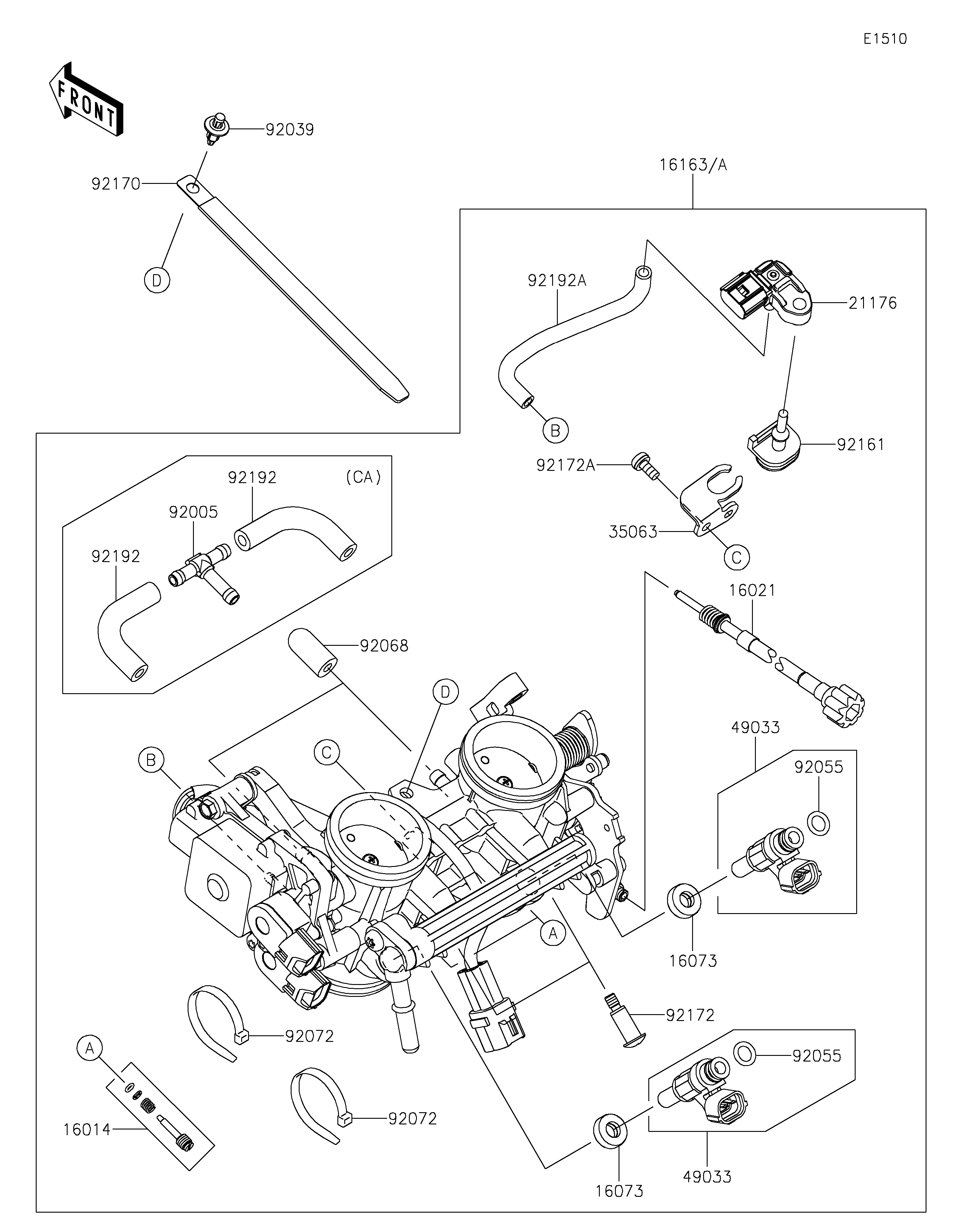 Throttle Exploded diagrams