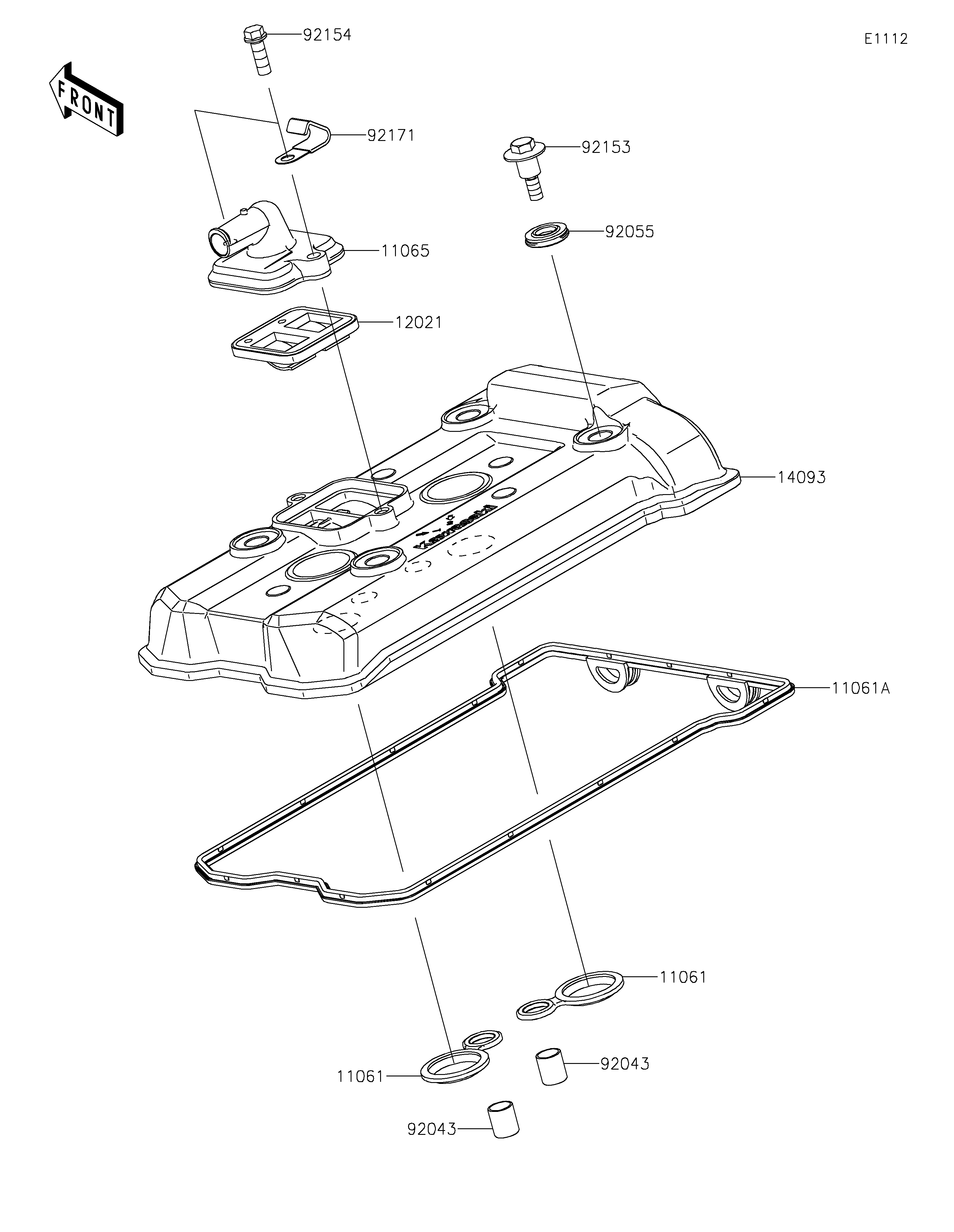 Cylinder Head Cover Exploded diagrams