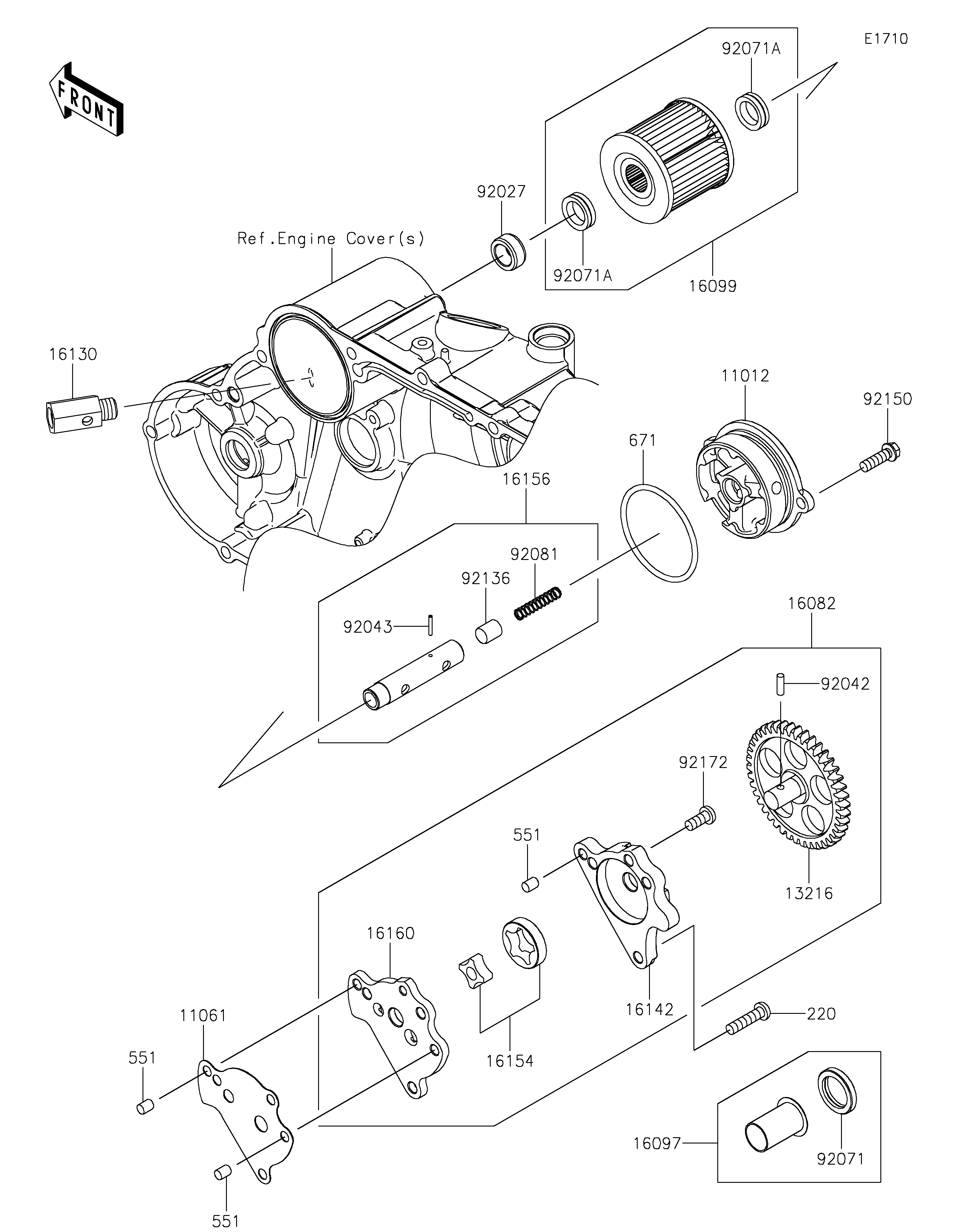 Oil Pump ภาพแยกชิ้นส่วน