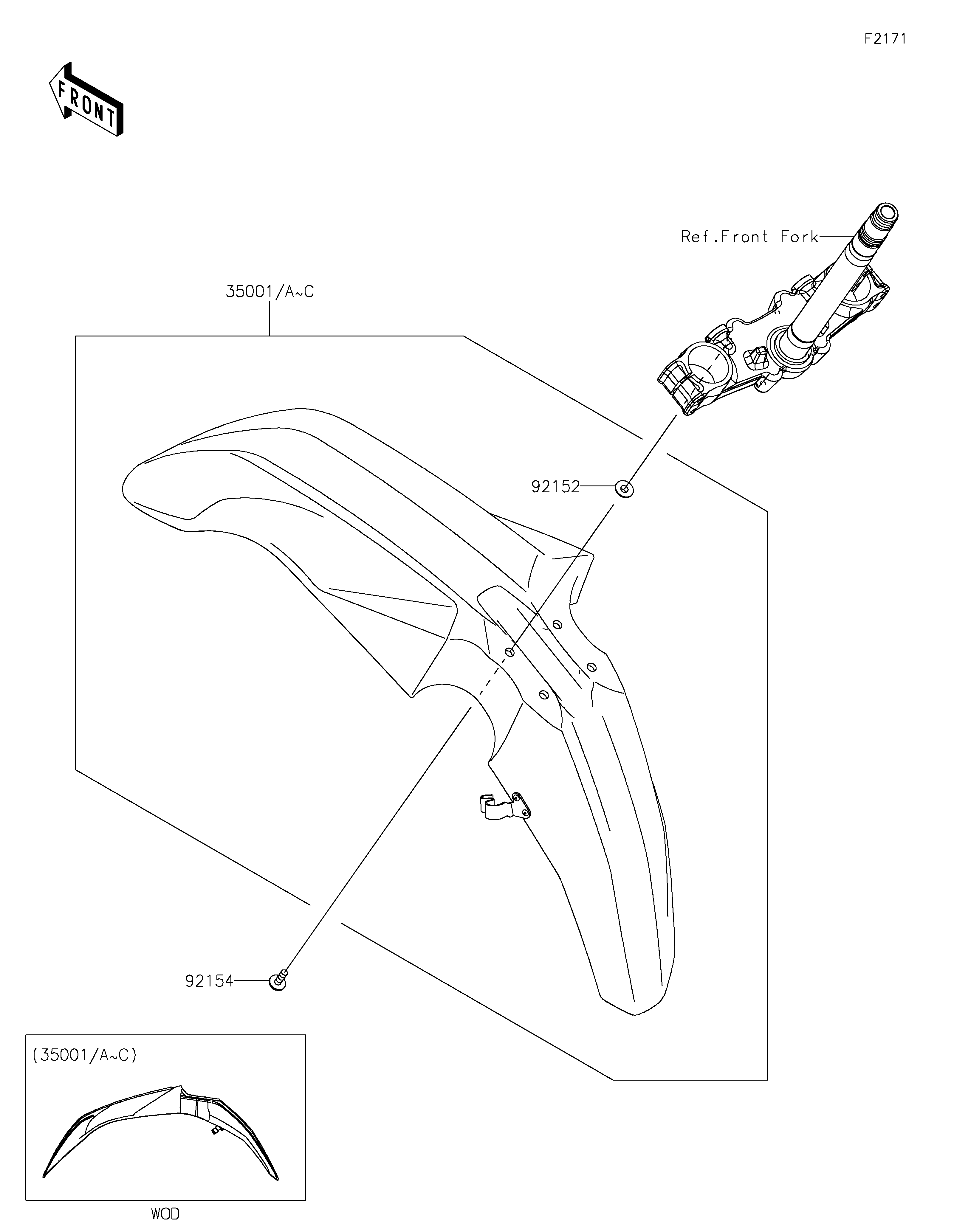 Front Fender(s) 爆炸图