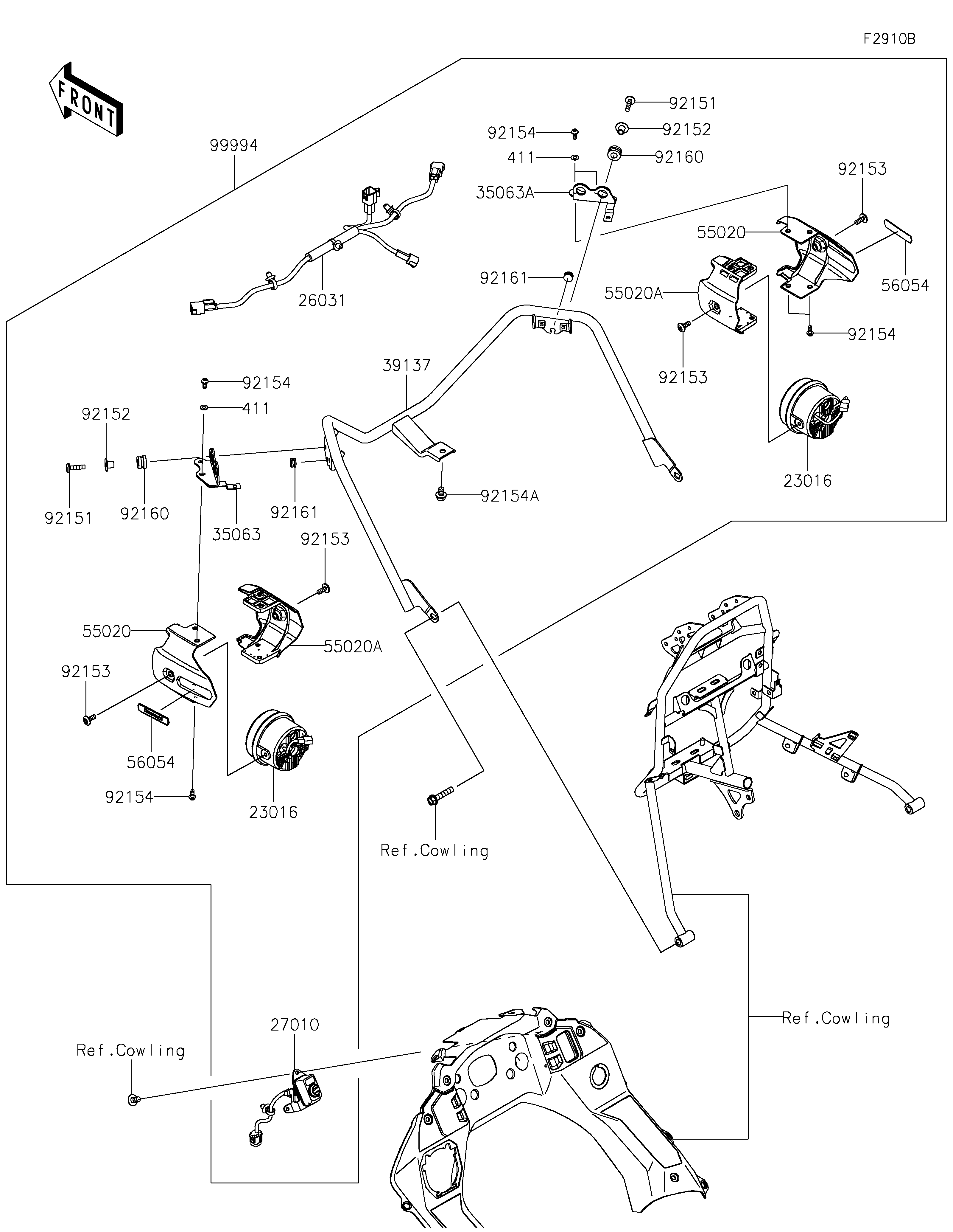 Accessory(Fog Lamp) Exploded diagrams