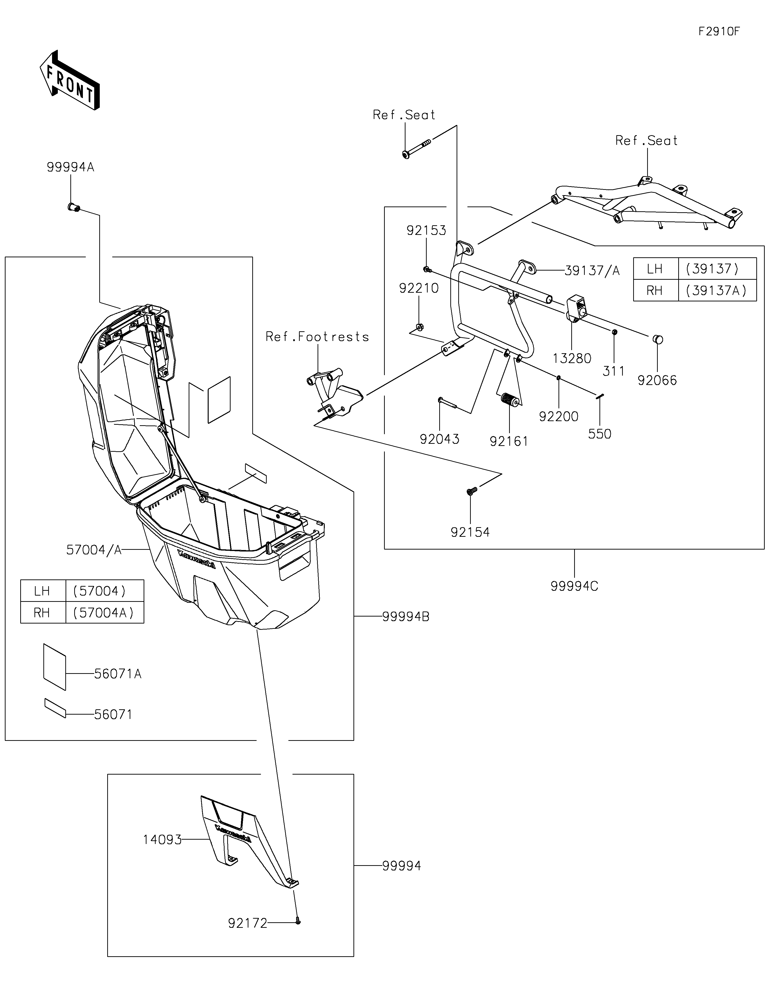 Accessory(Pannier Case) Exploded diagrams