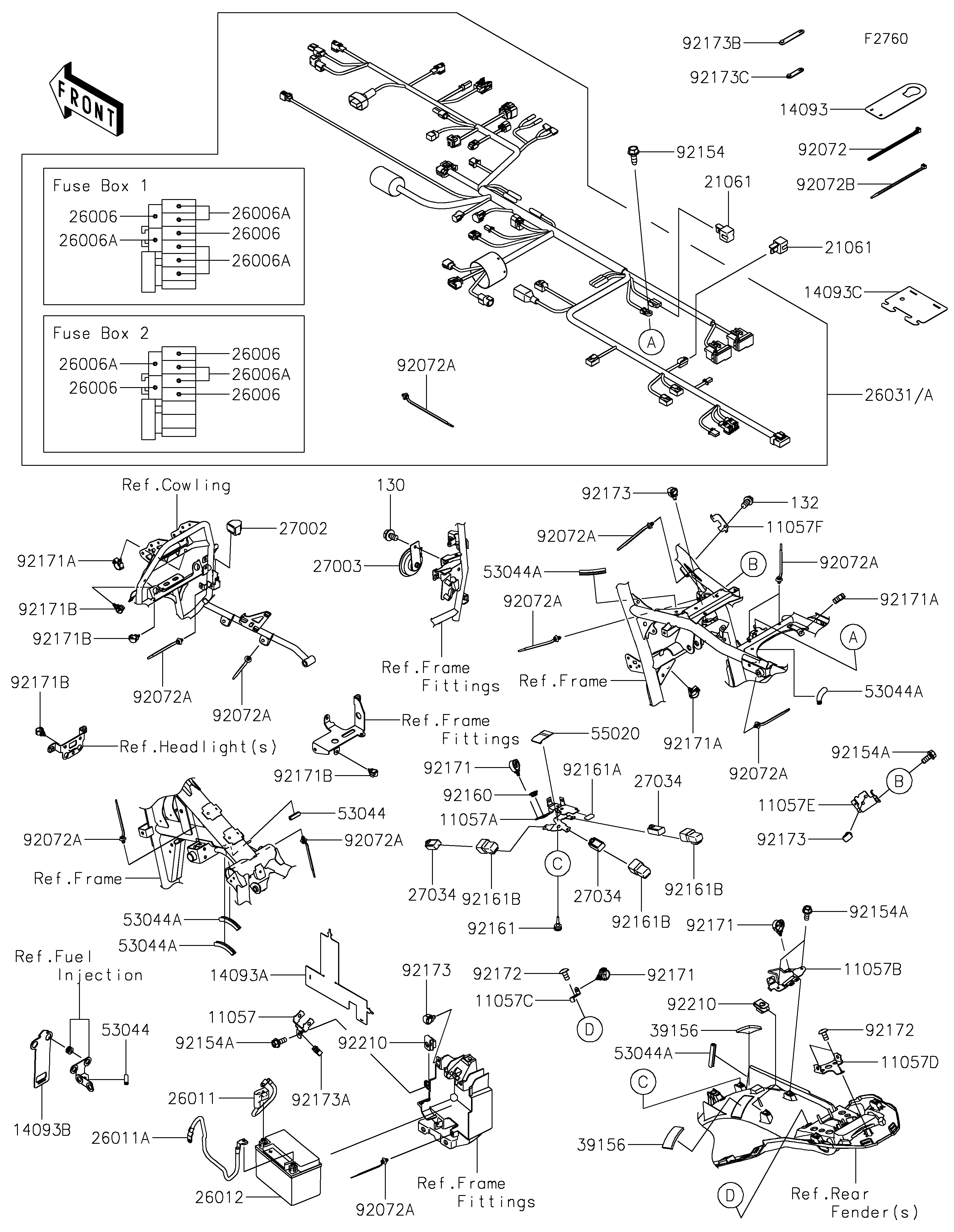 Chassis Electrical Equipment Diagram terurai