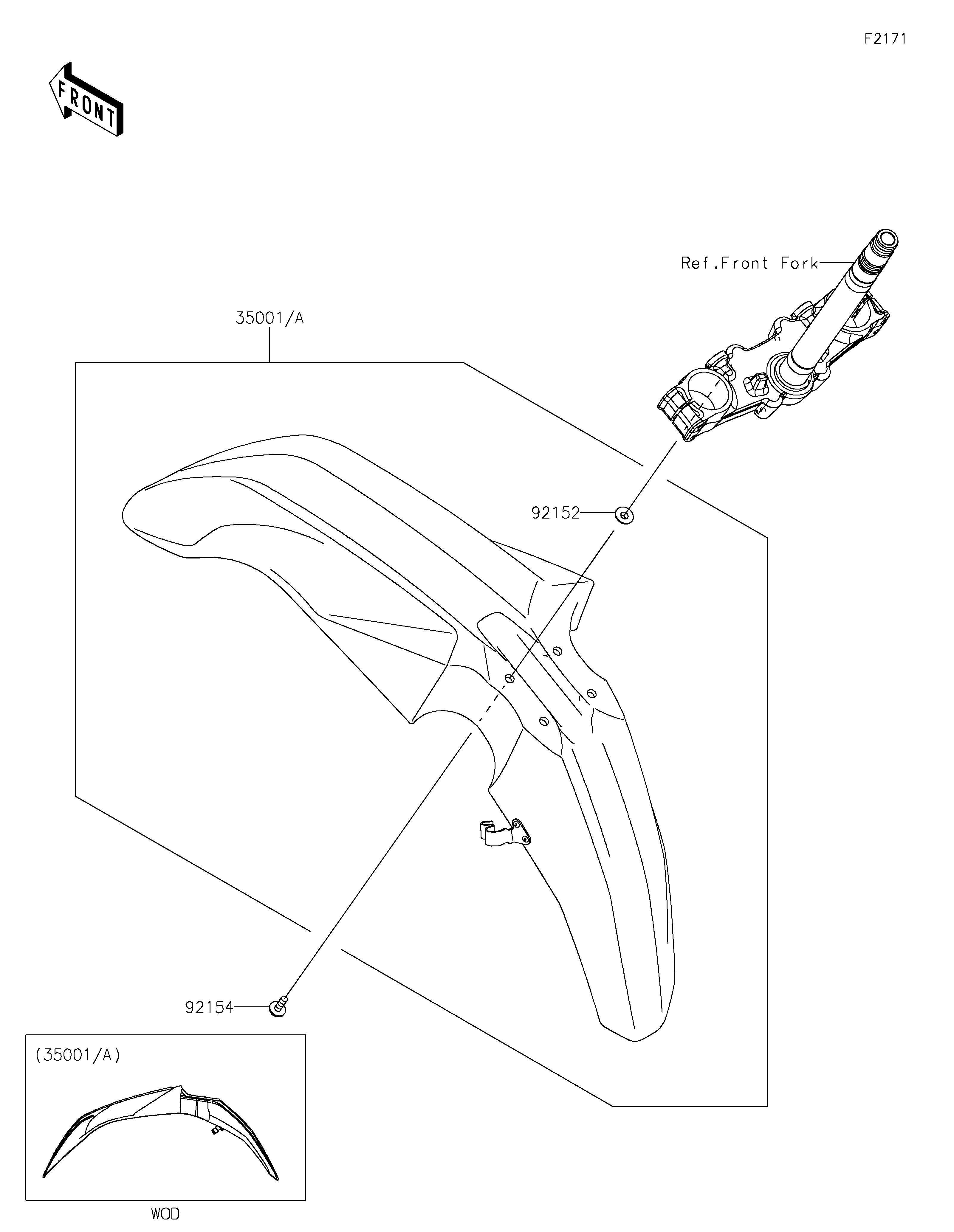 Front Fender(s) 爆炸图