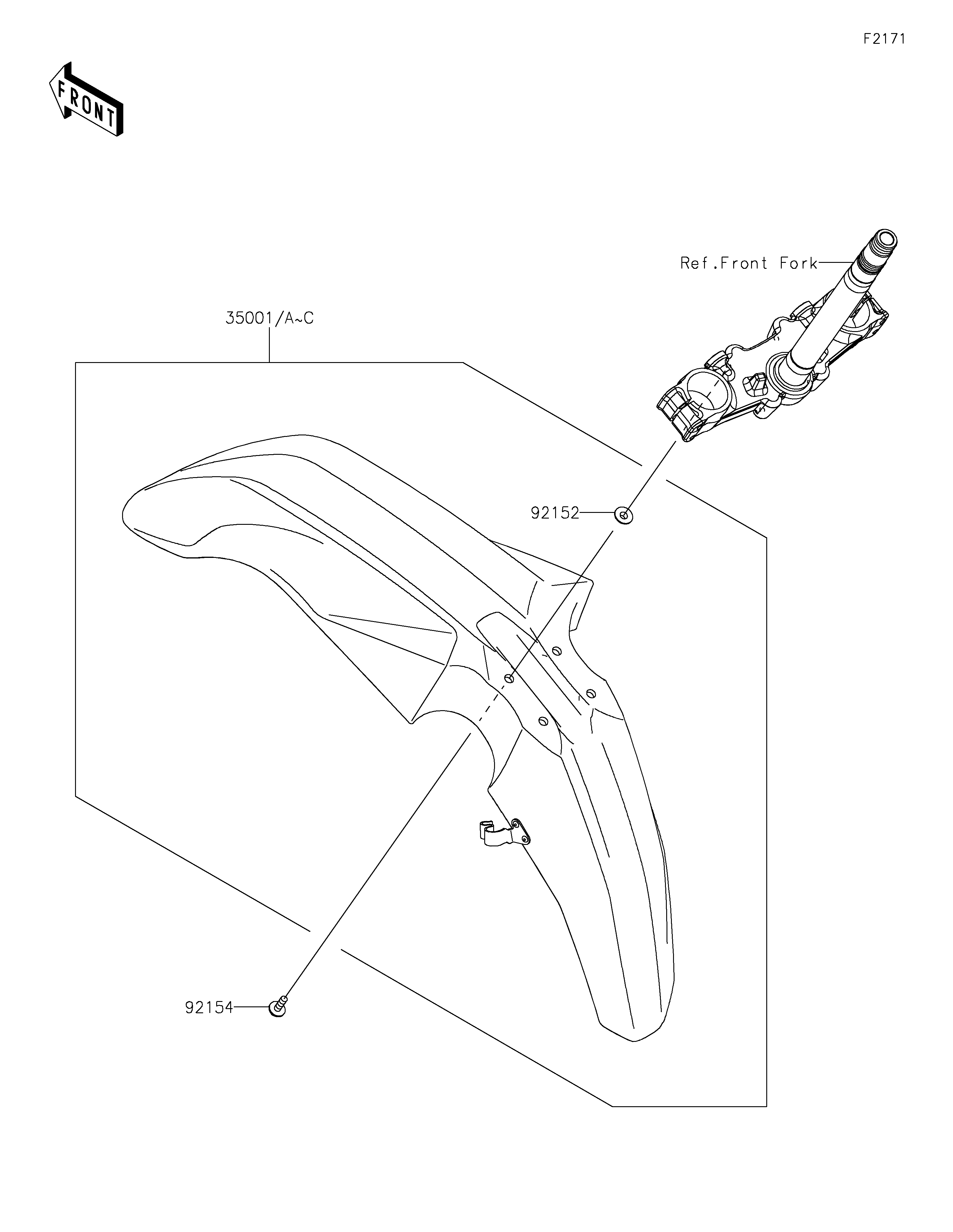 Front Fender(s) 爆炸图