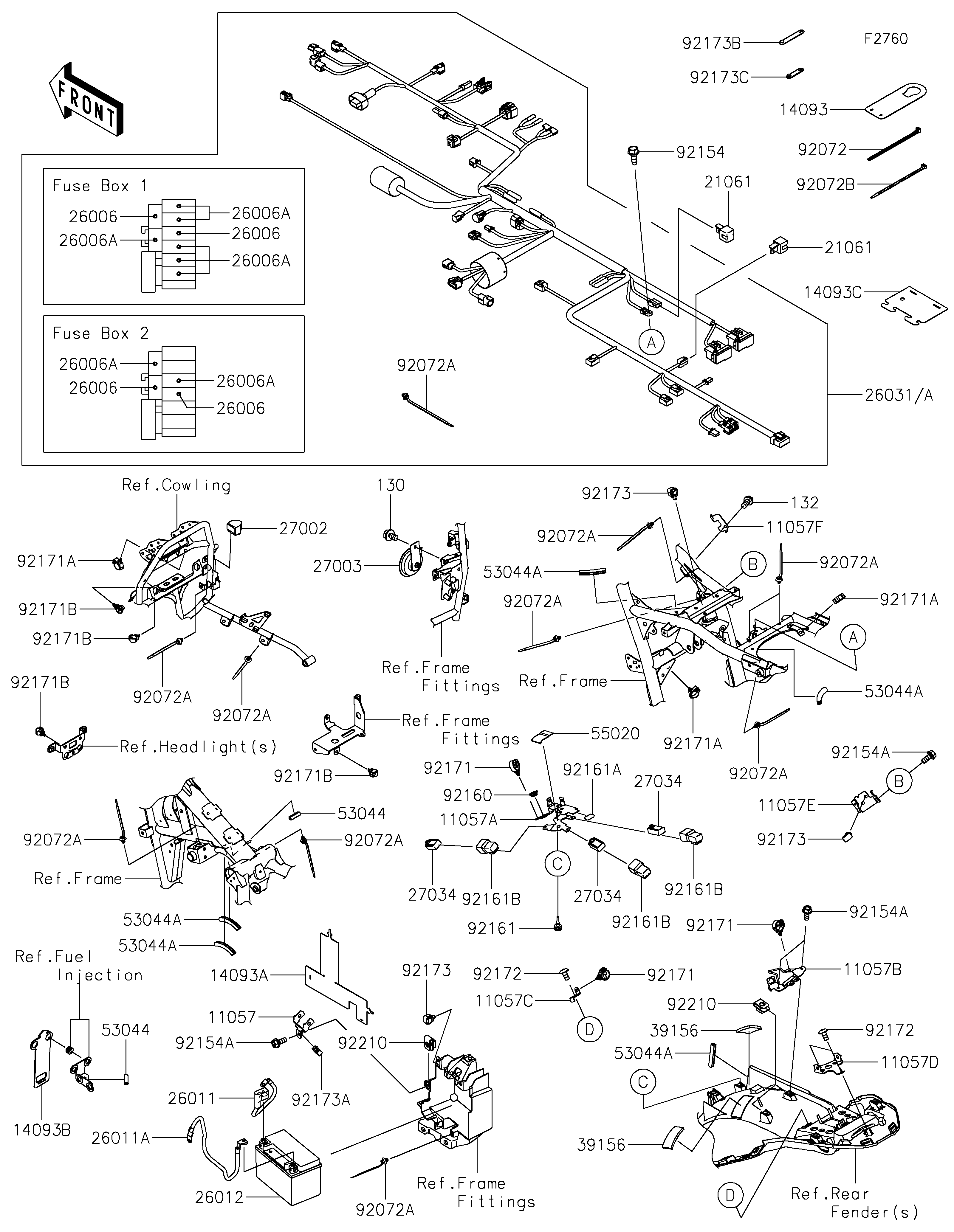 Chassis Electrical Equipment ภาพแยกชิ้นส่วน