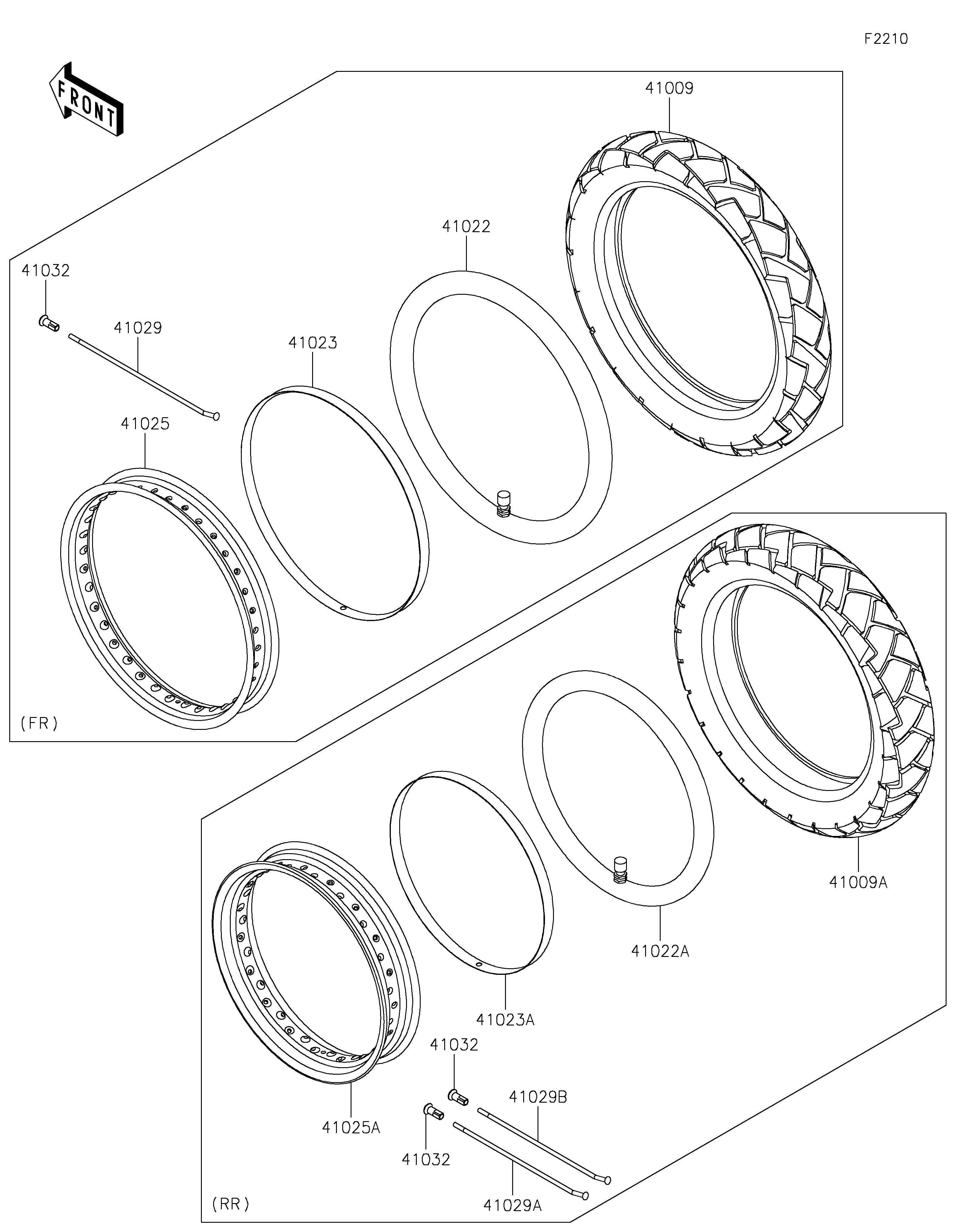 Wheels/Tires ภาพแยกชิ้นส่วน
