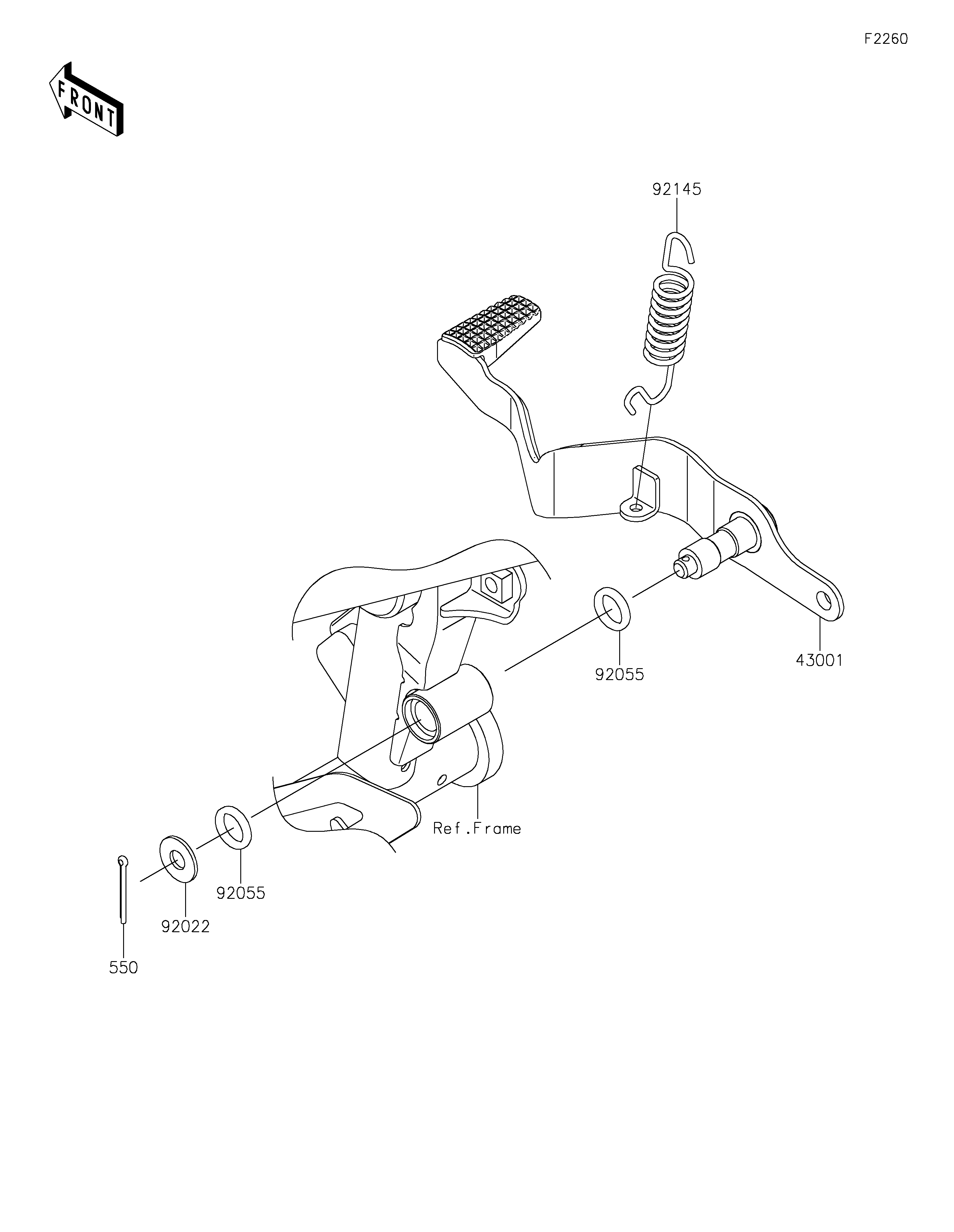 Brake Pedal Exploded diagrams