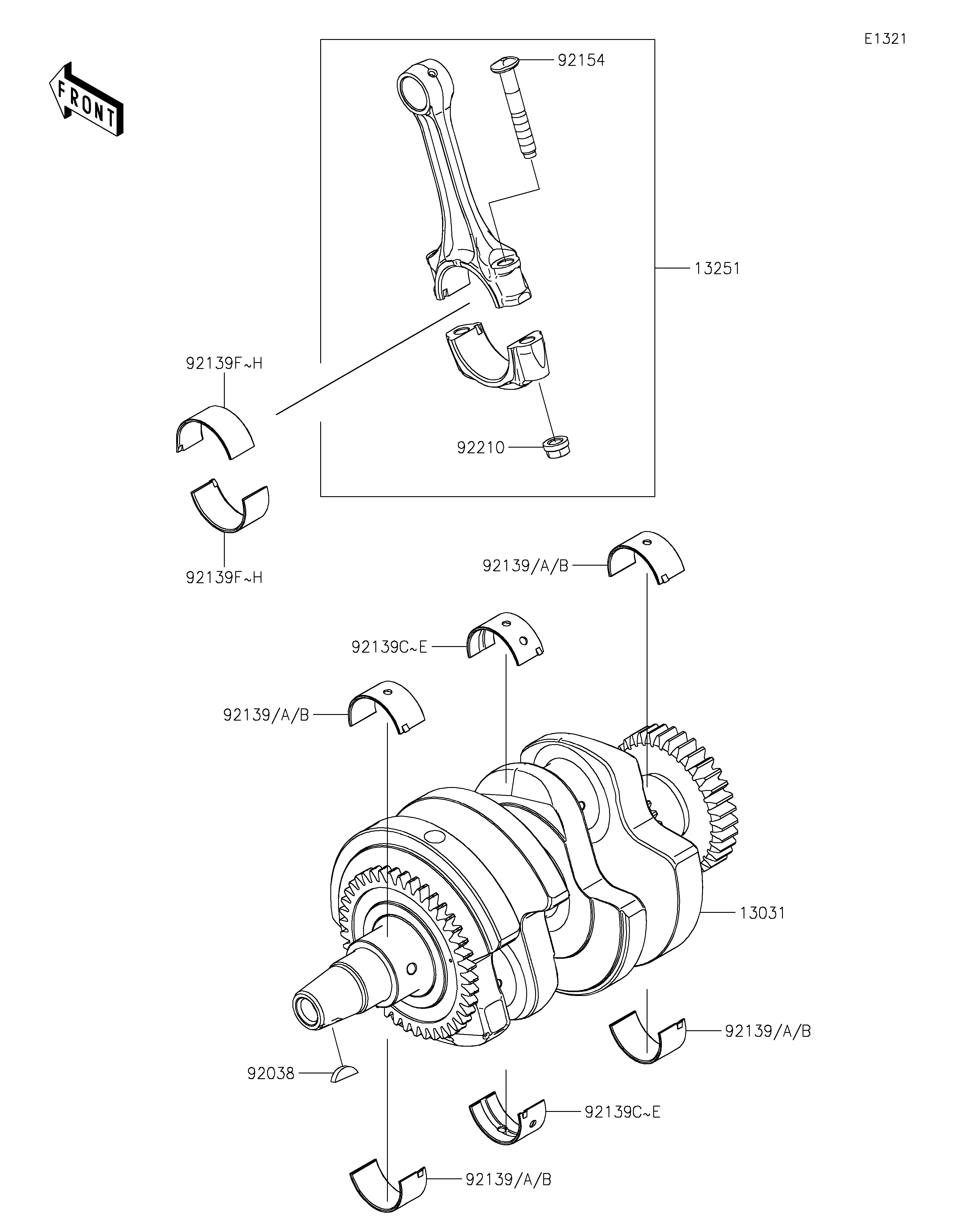 Crankshaft Diagram terurai
