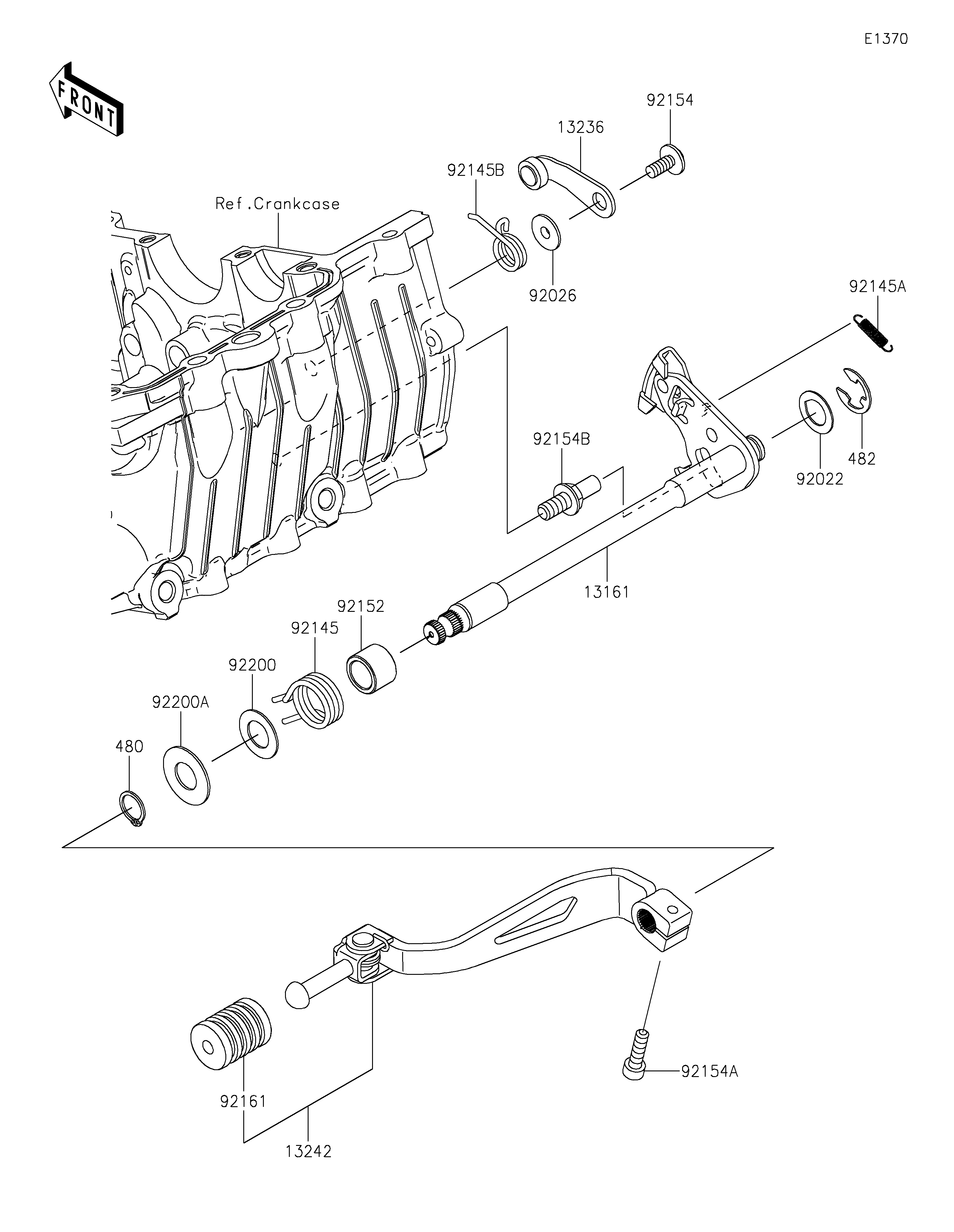 Gear Change Mechanism Exploded diagrams