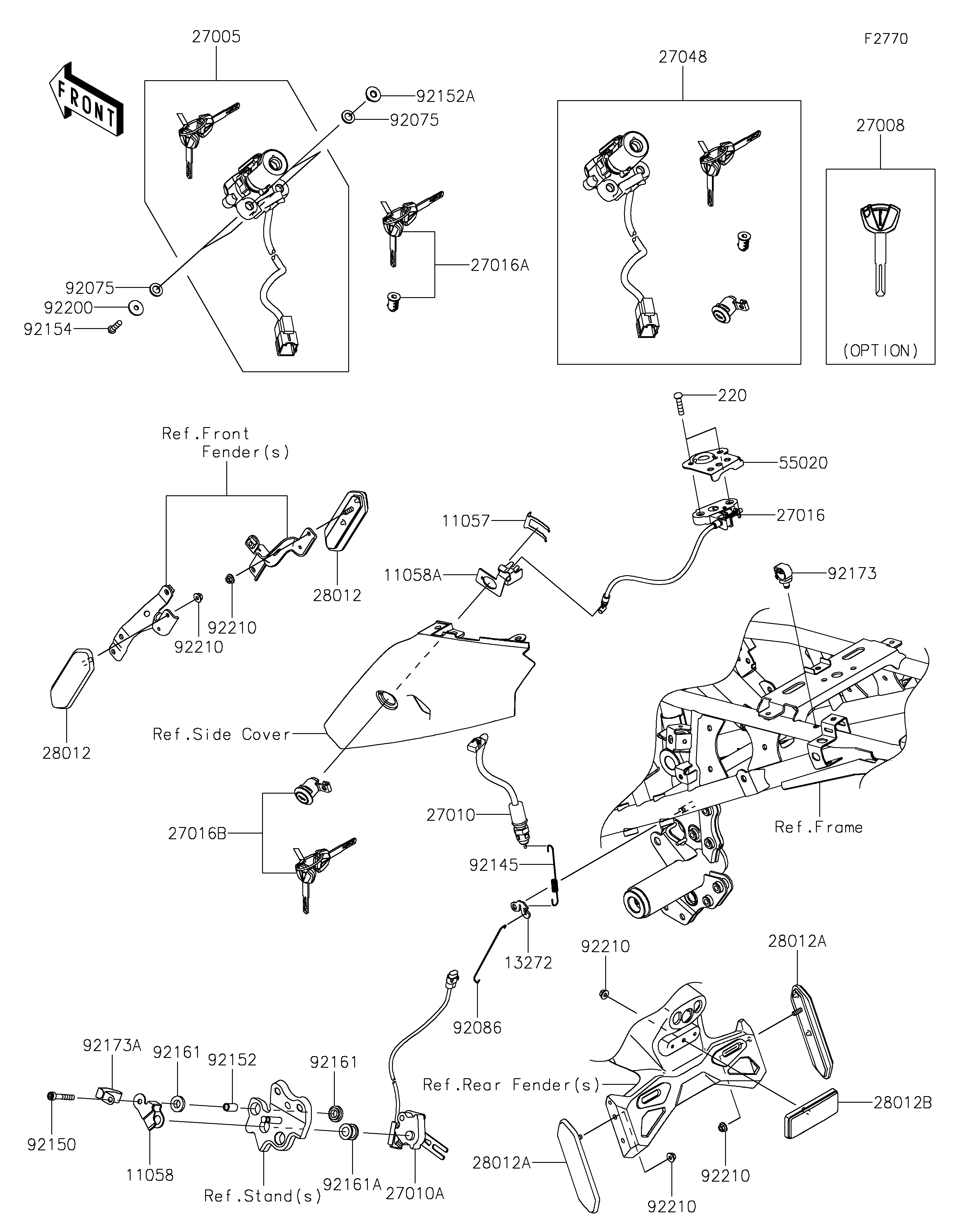 Ignition Switch Vistas explodidas