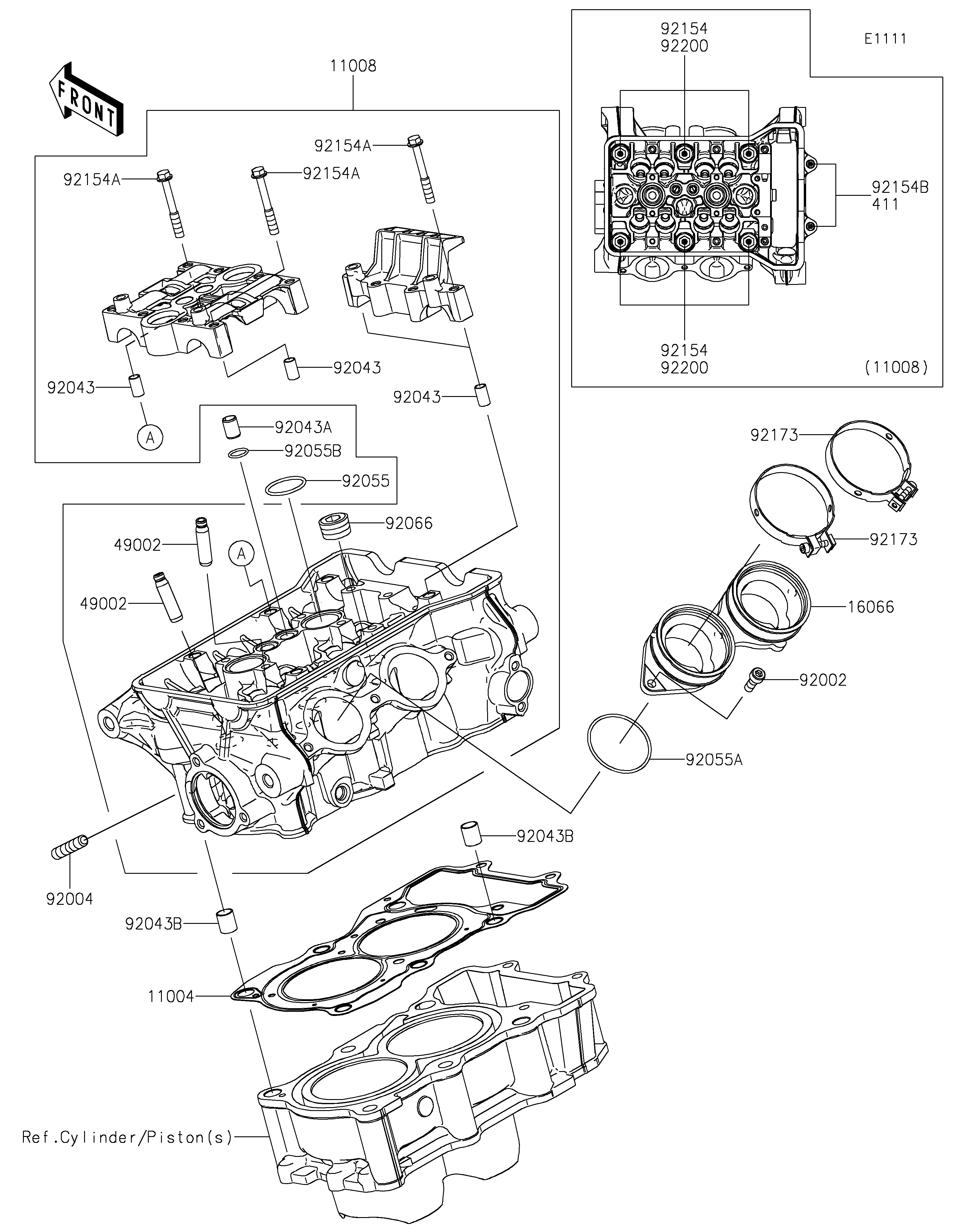 Cylinder Head Exploded diagrams