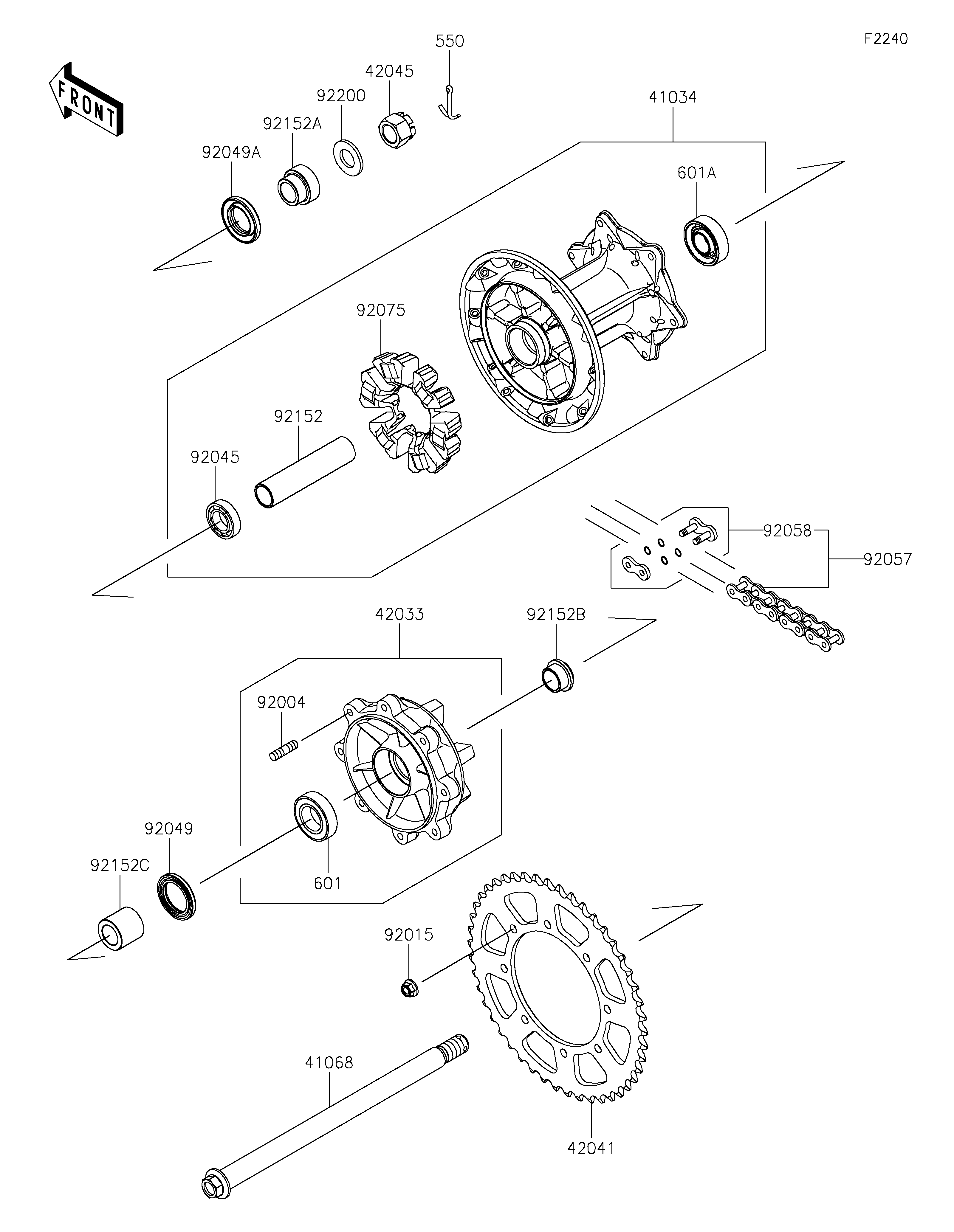 Rear Hub Despieces