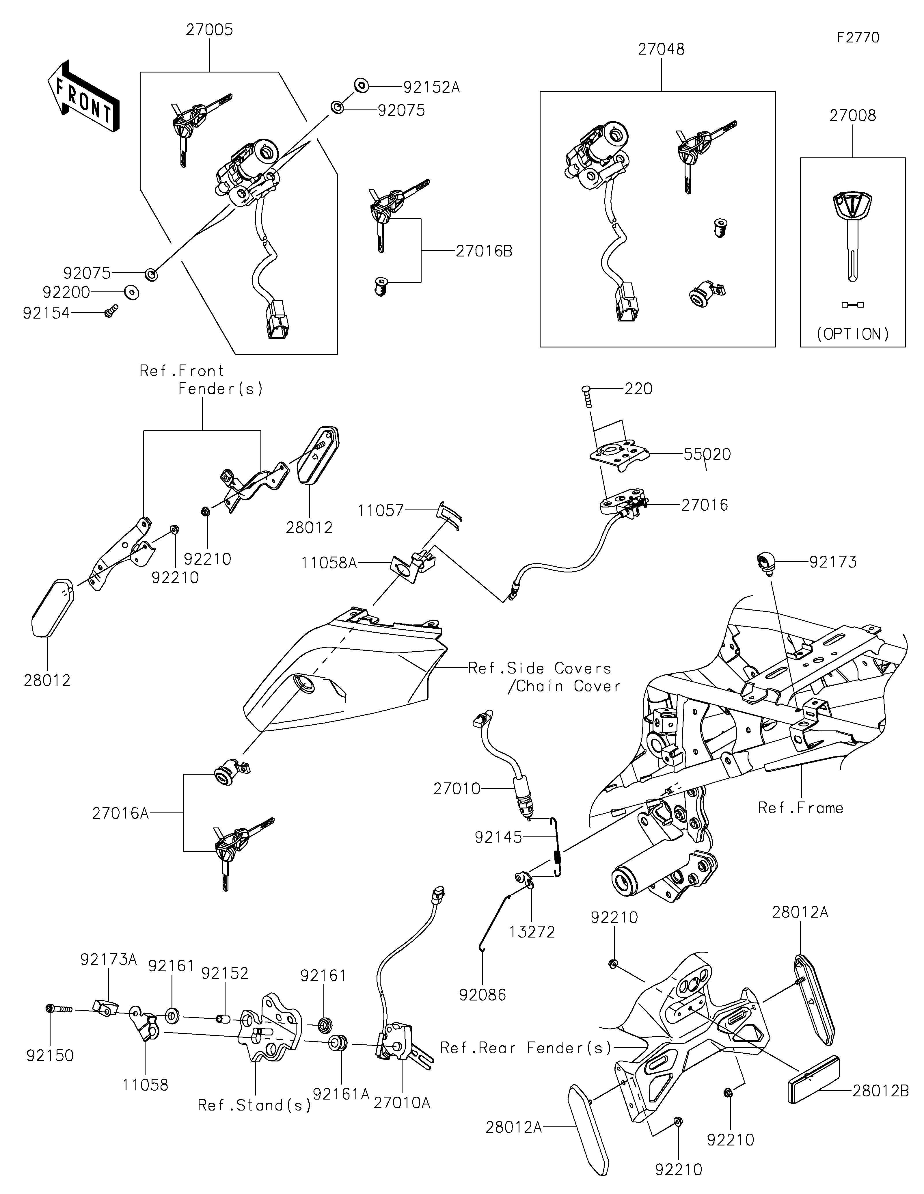 Ignition Switch Vistas explodidas