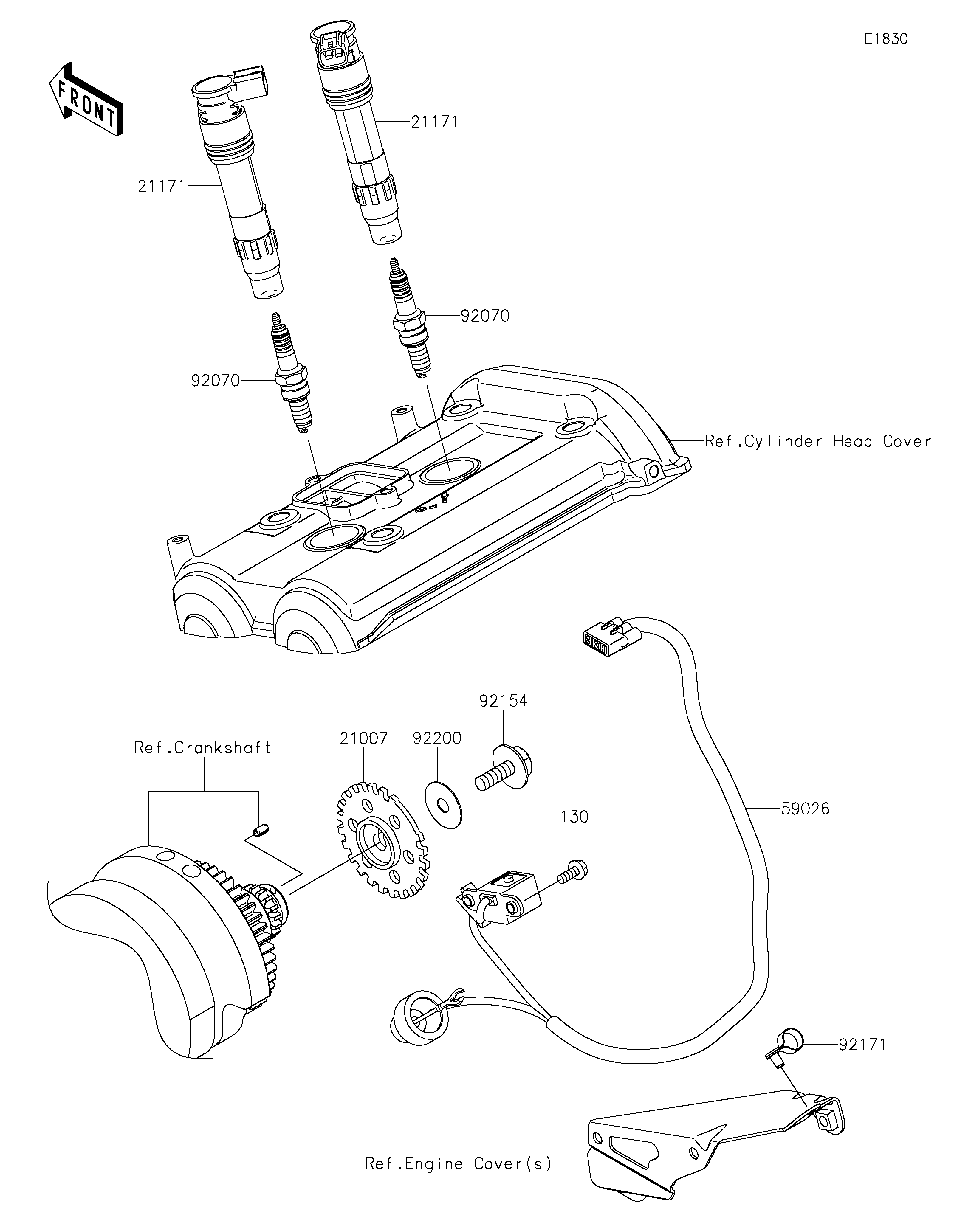 Ignition System ภาพแยกชิ้นส่วน