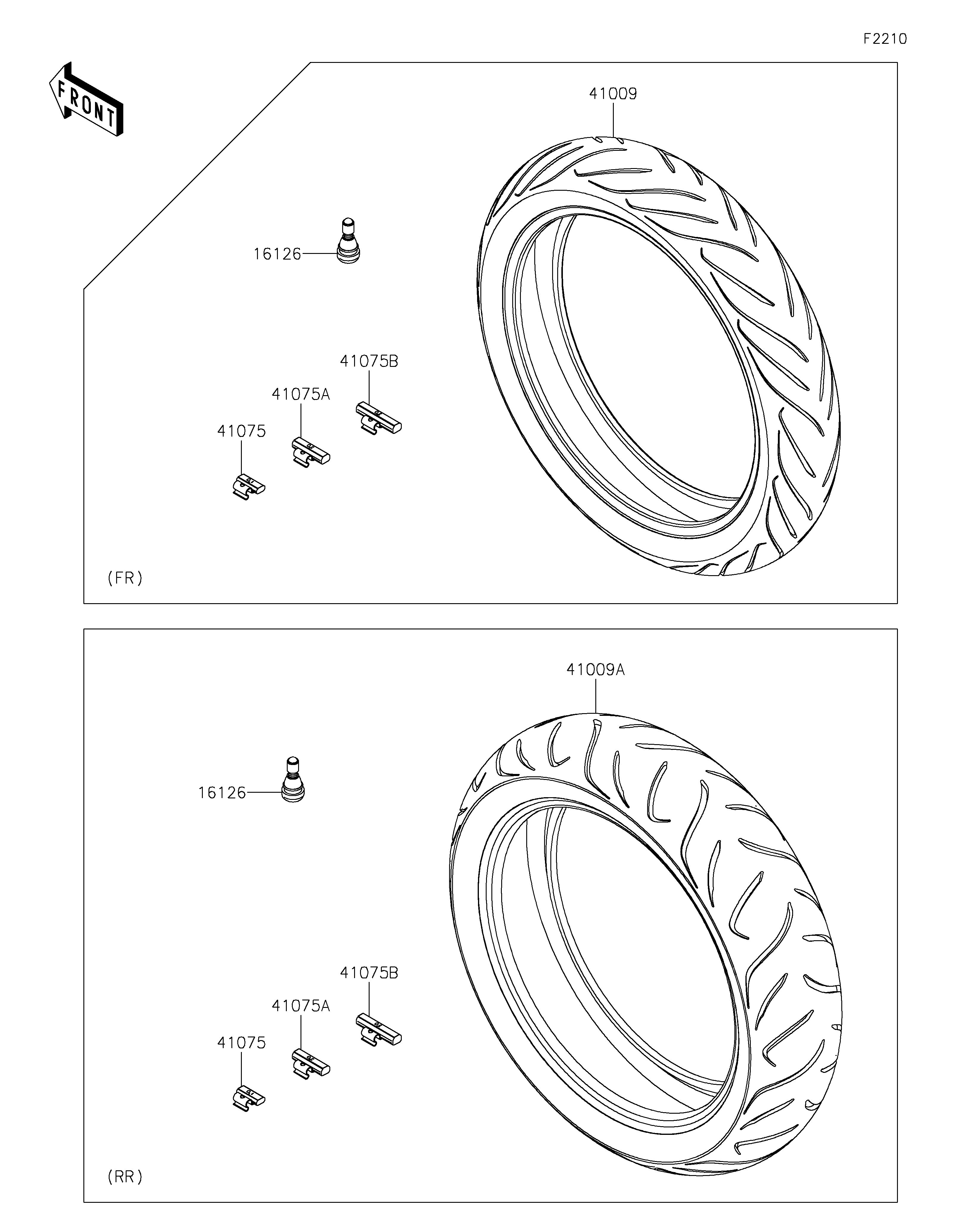 Wheels/Tires Exploded diagrams