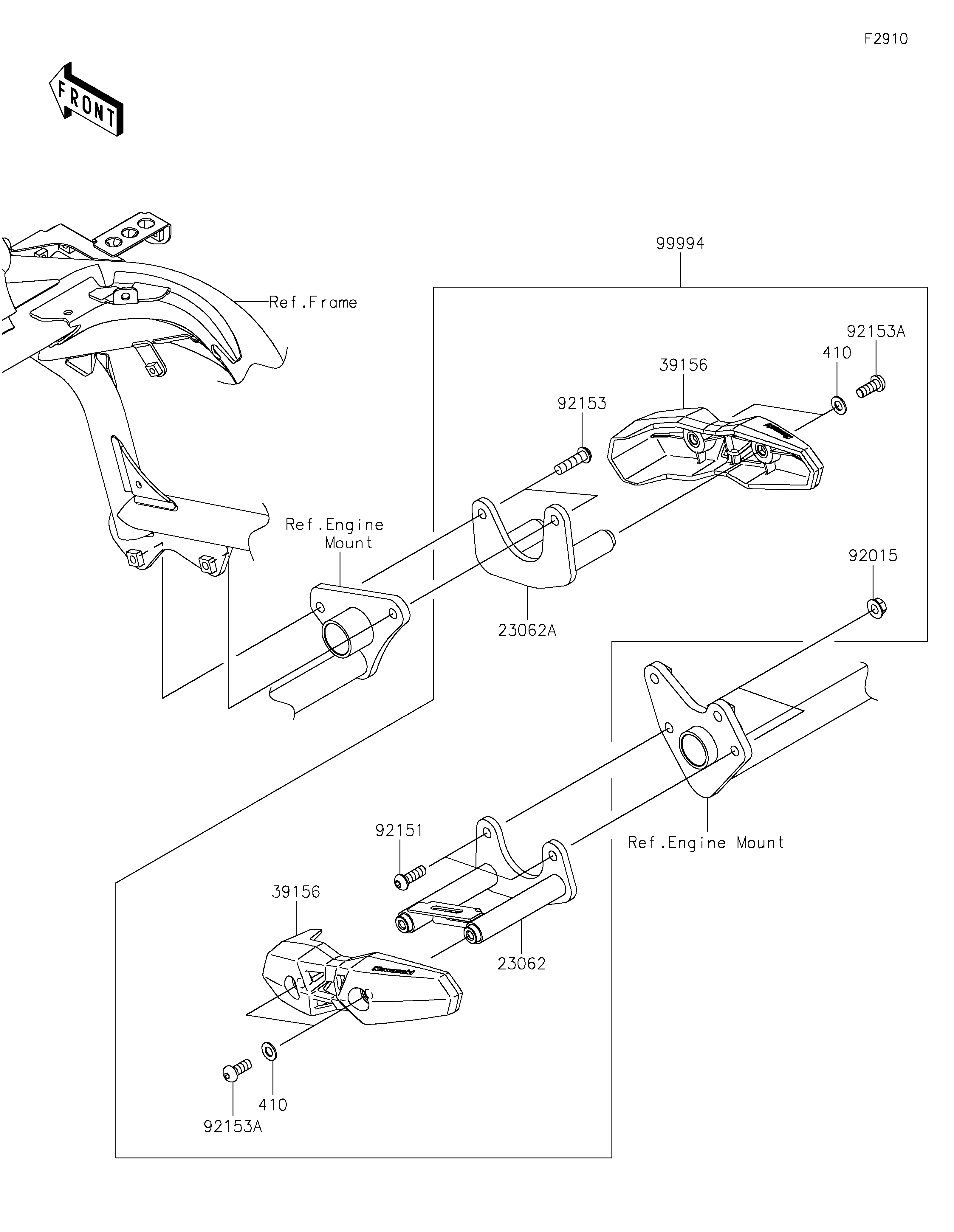 Accessory(Engine Guard) Exploded diagrams