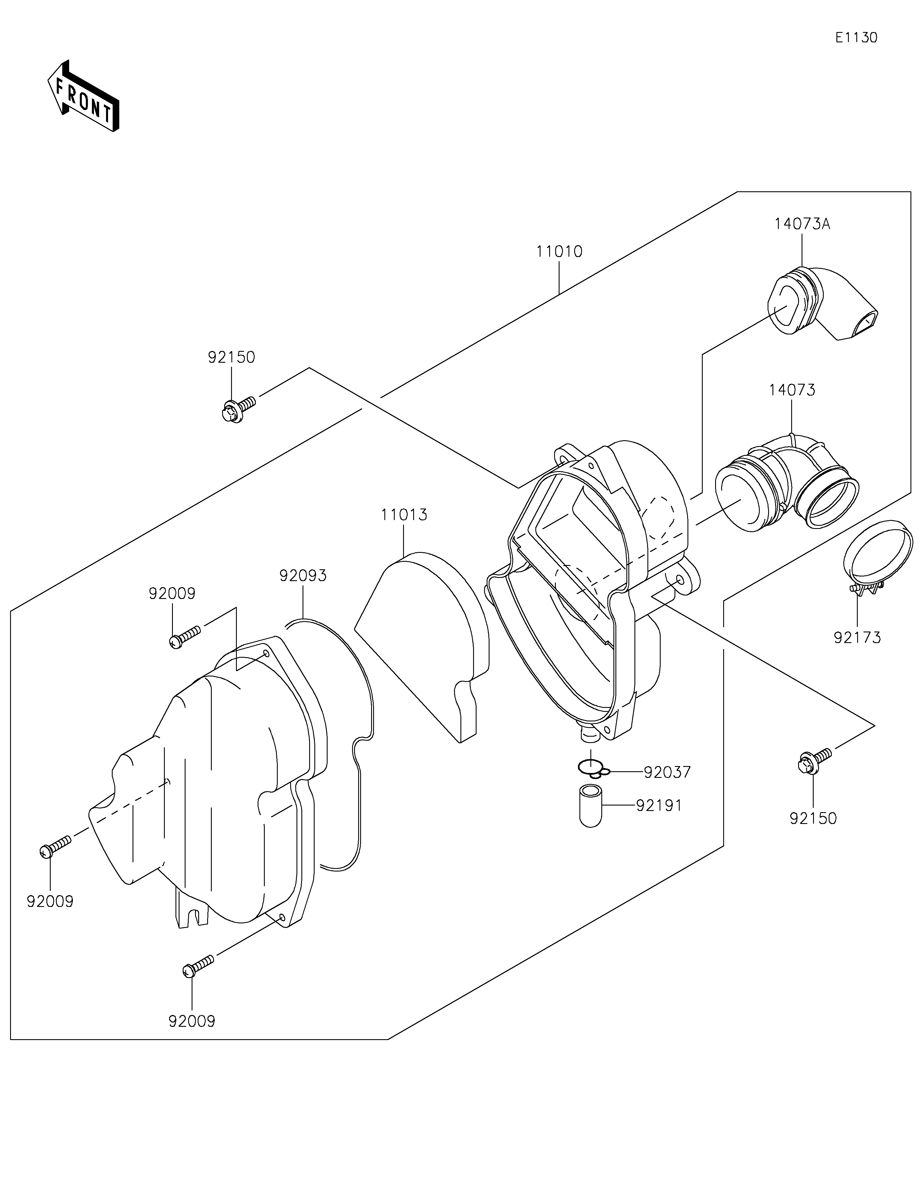Air Cleaner ภาพแยกชิ้นส่วน