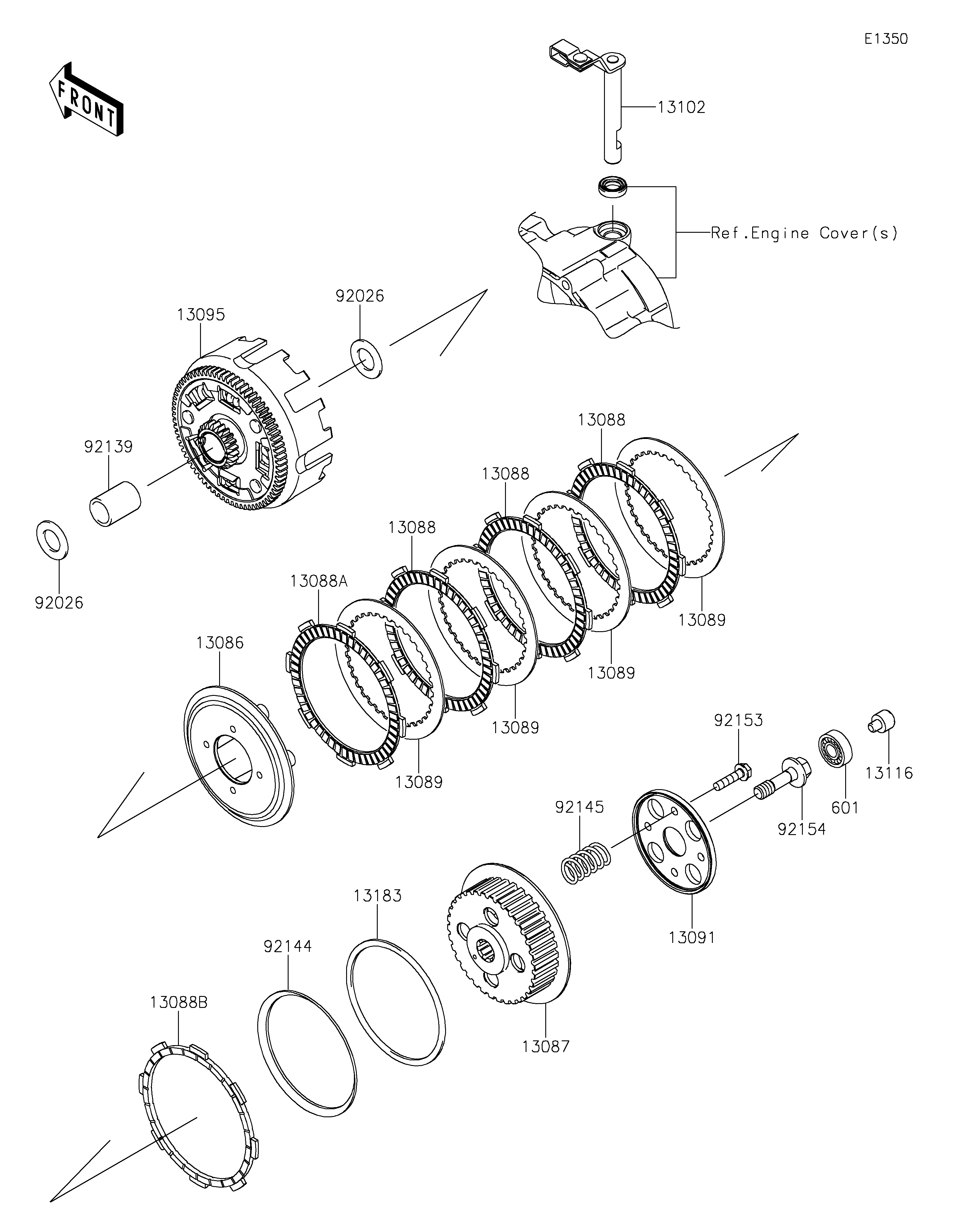 Clutch ภาพแยกชิ้นส่วน