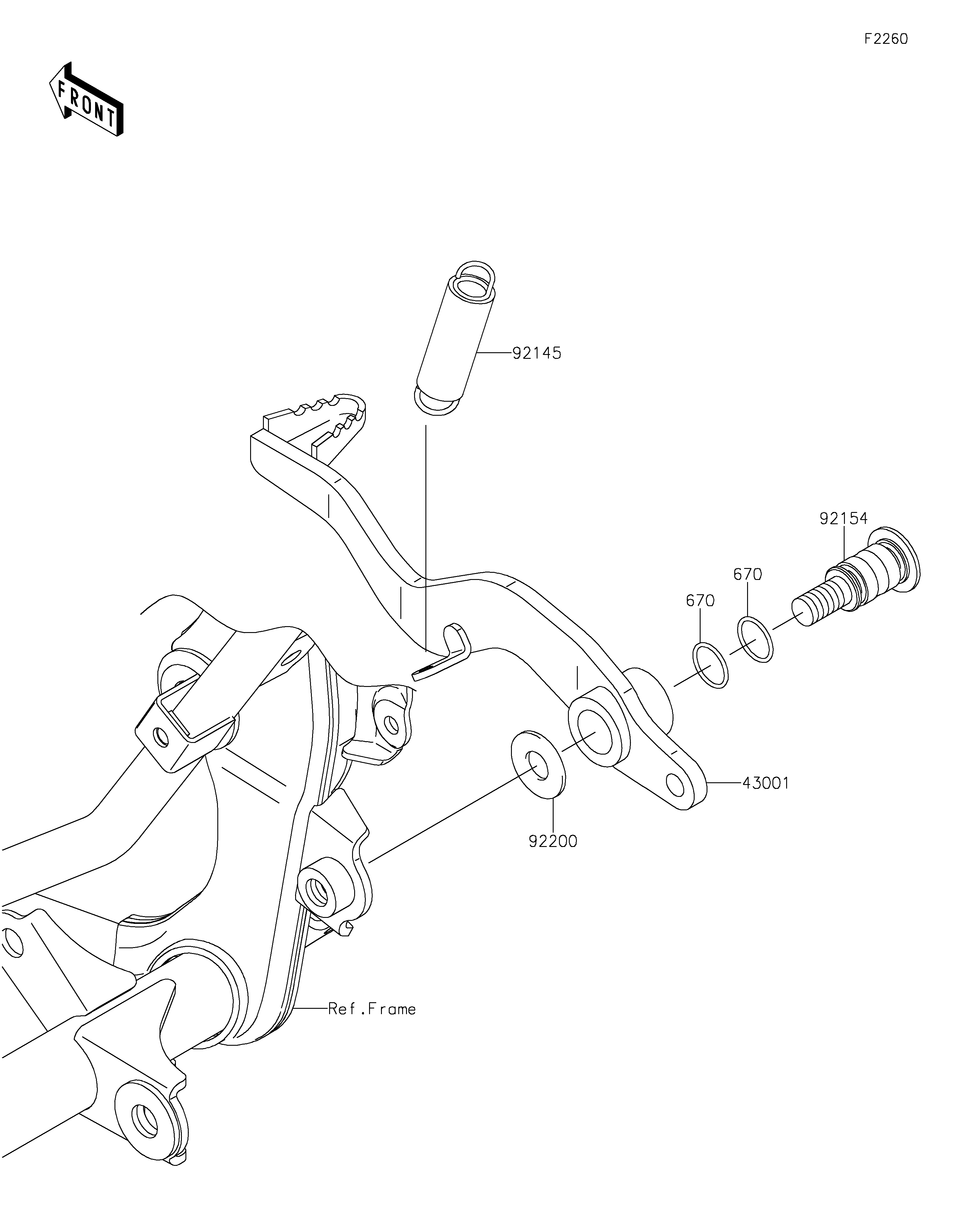 Brake Pedal Vistas explodidas