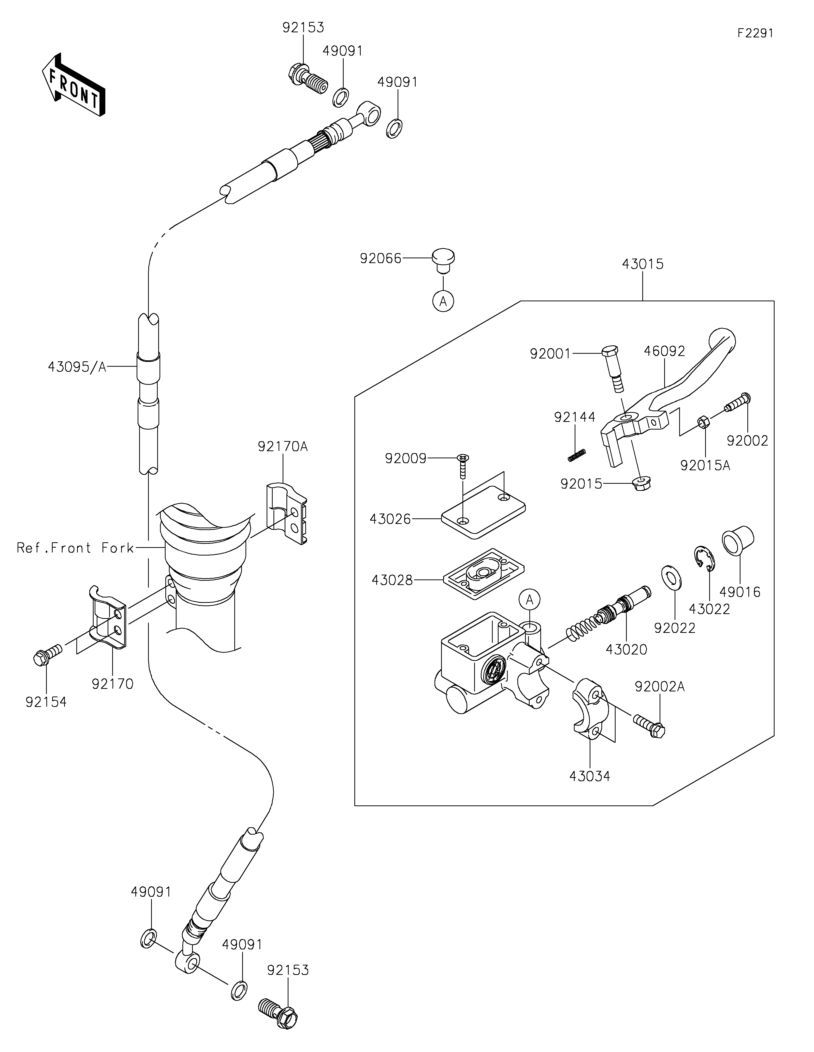 Front Master Cylinder 爆炸图