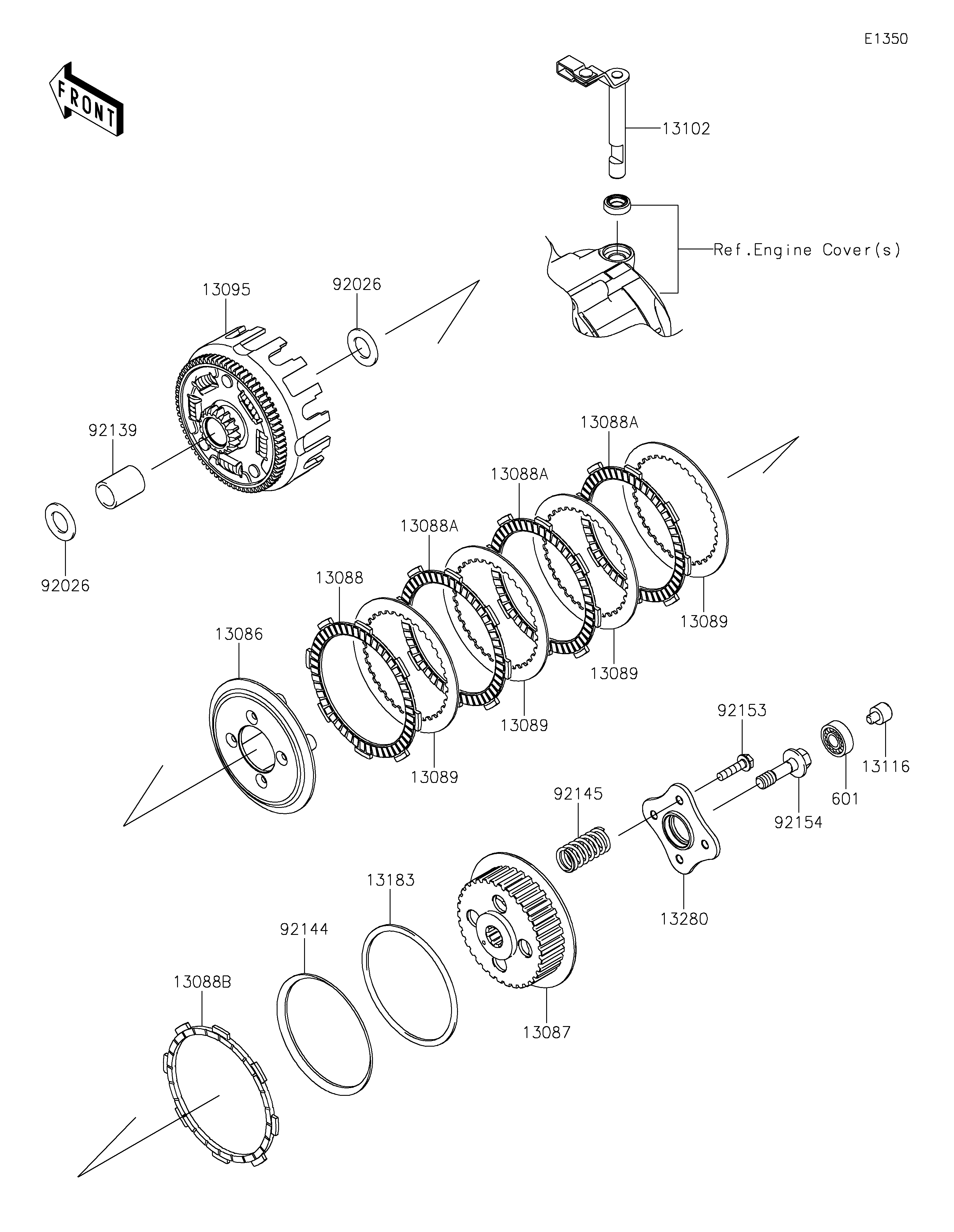 Clutch ภาพแยกชิ้นส่วน