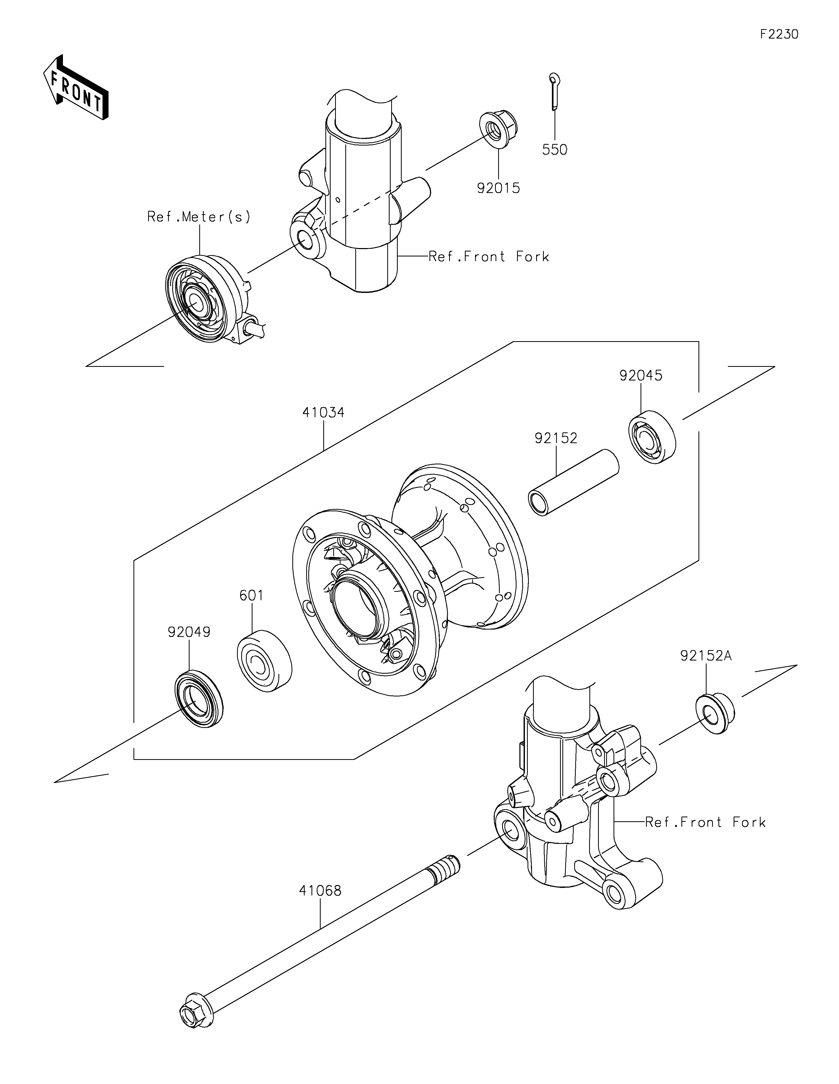 Front Hub 爆炸图