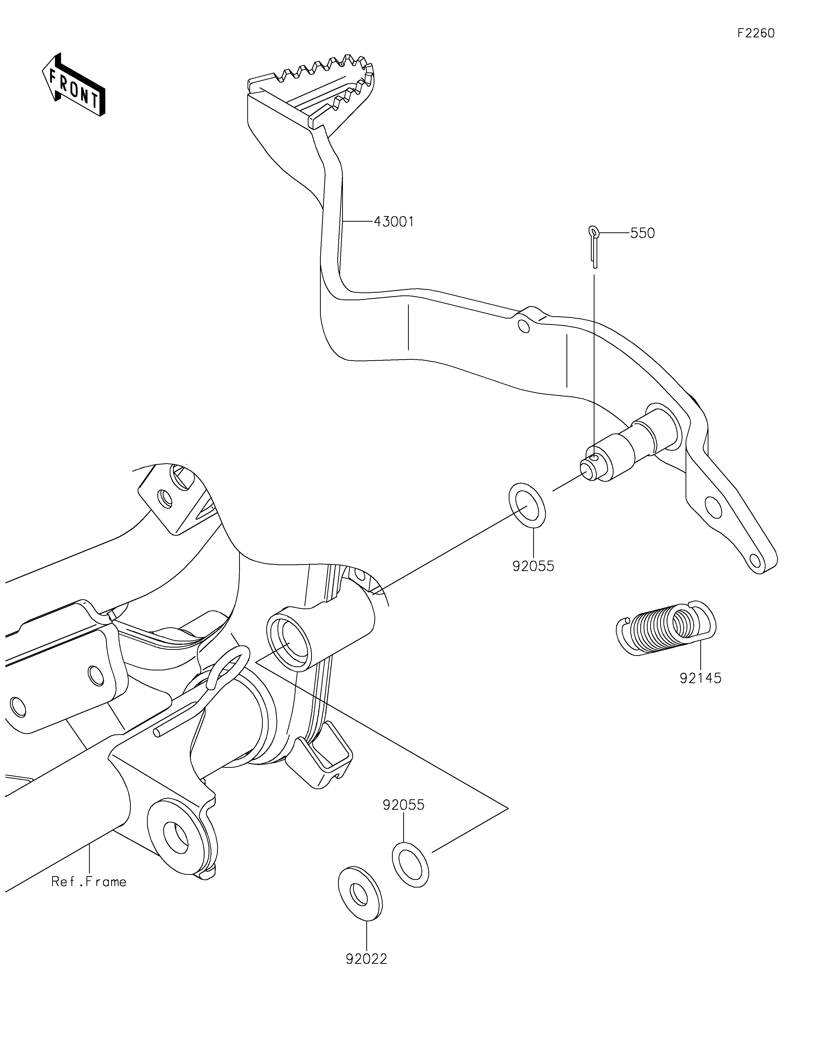 Brake Pedal 爆炸图