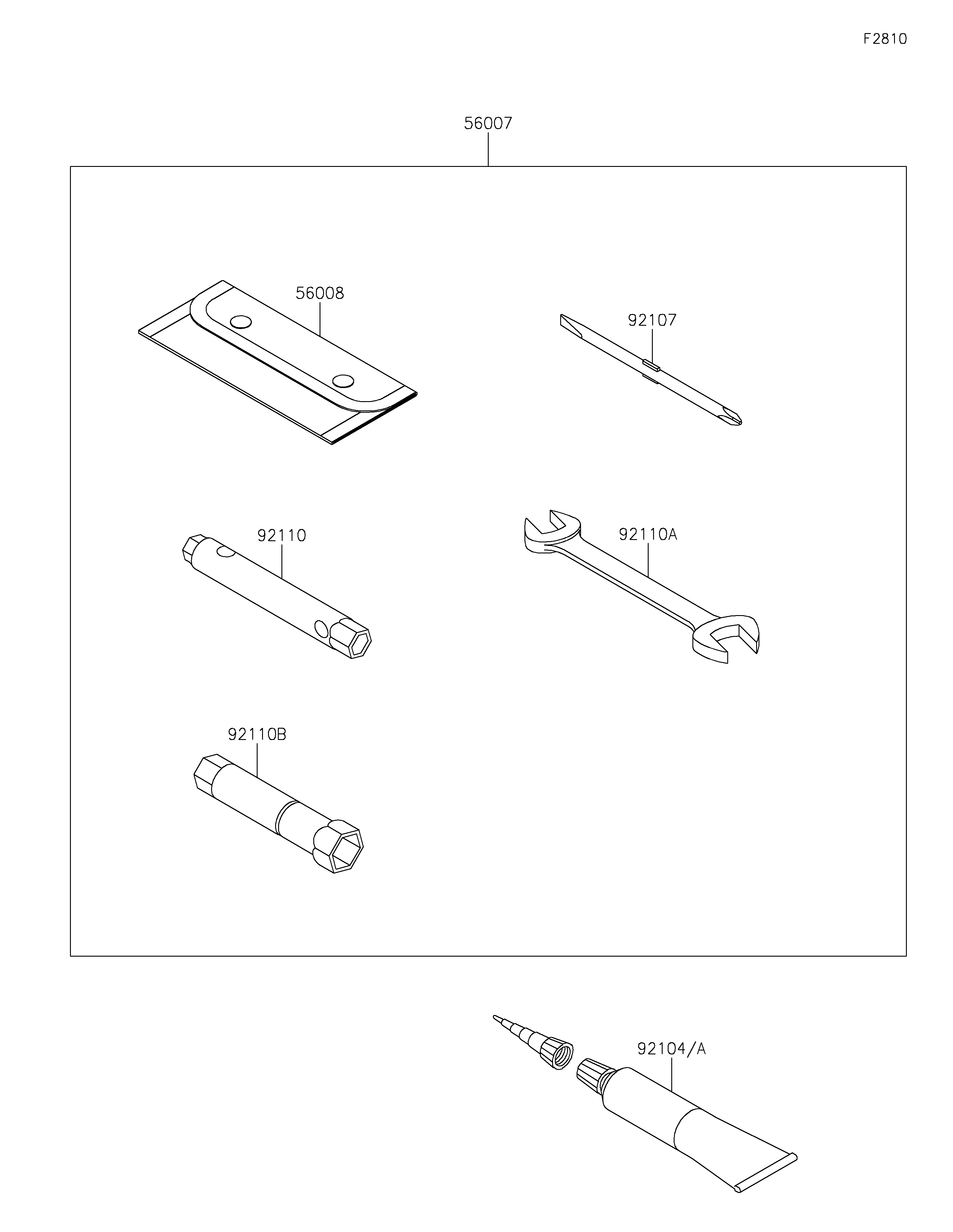 Owner's Tools ภาพแยกชิ้นส่วน
